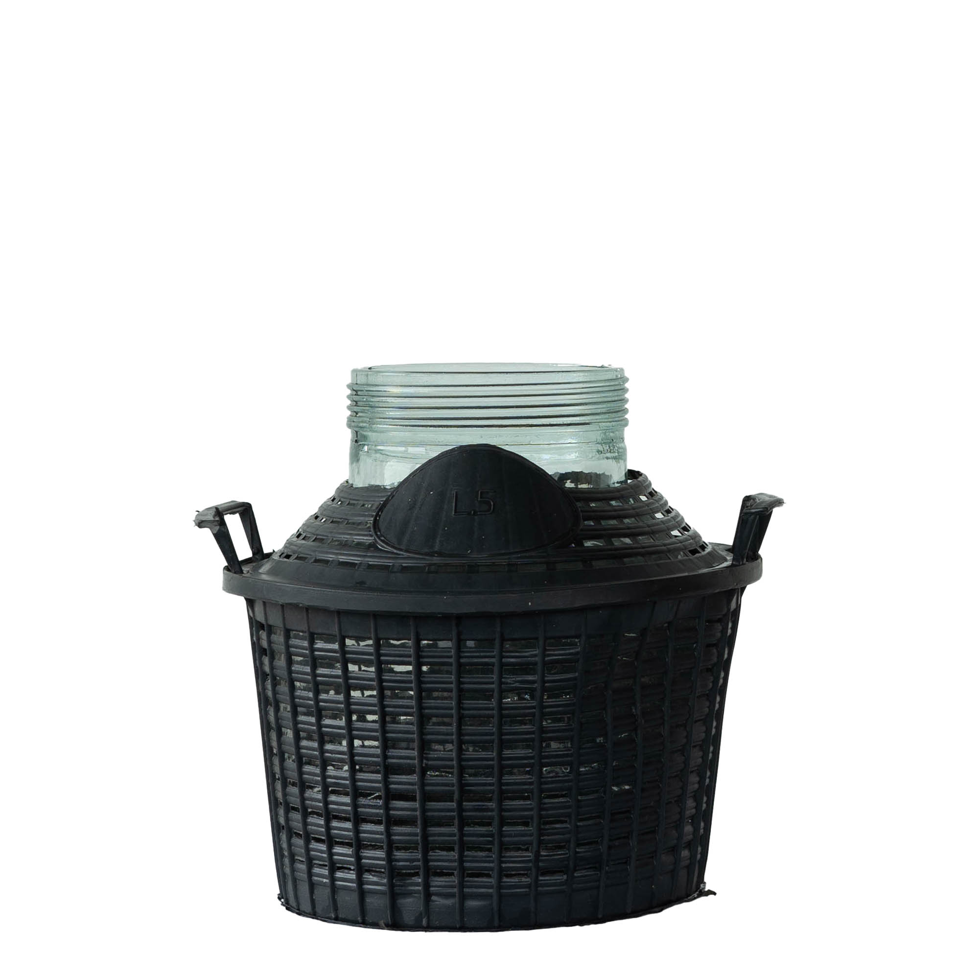 5 л бутилка с балон, широк врат, стъкло, отвор: винтова капачка 5 л бутилка с балон, широк врат, стъкло, отвор: винтова капачка