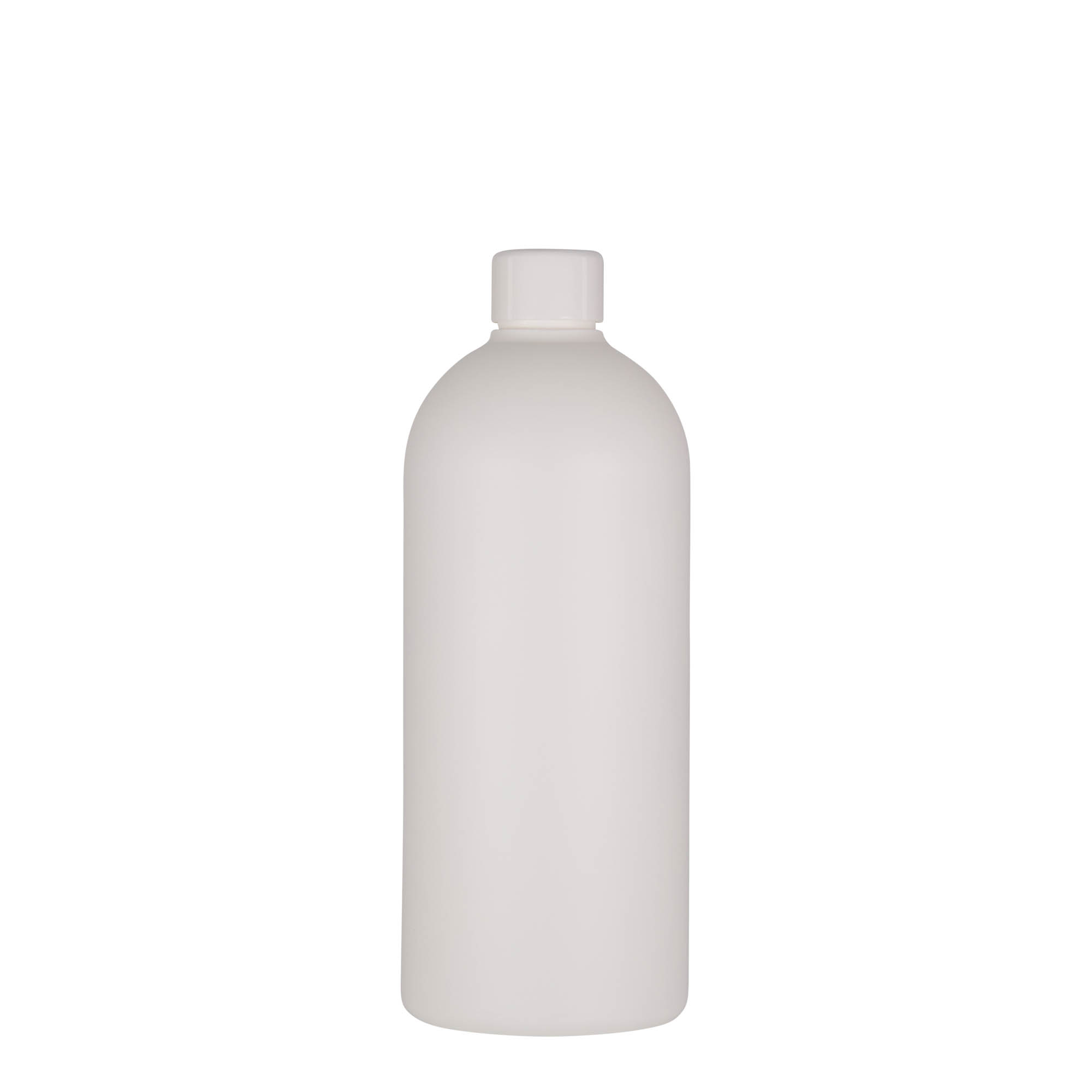 500 мл пластмасова бутилка „Tuffy“, HDPE, бяла, гърло: 24/410