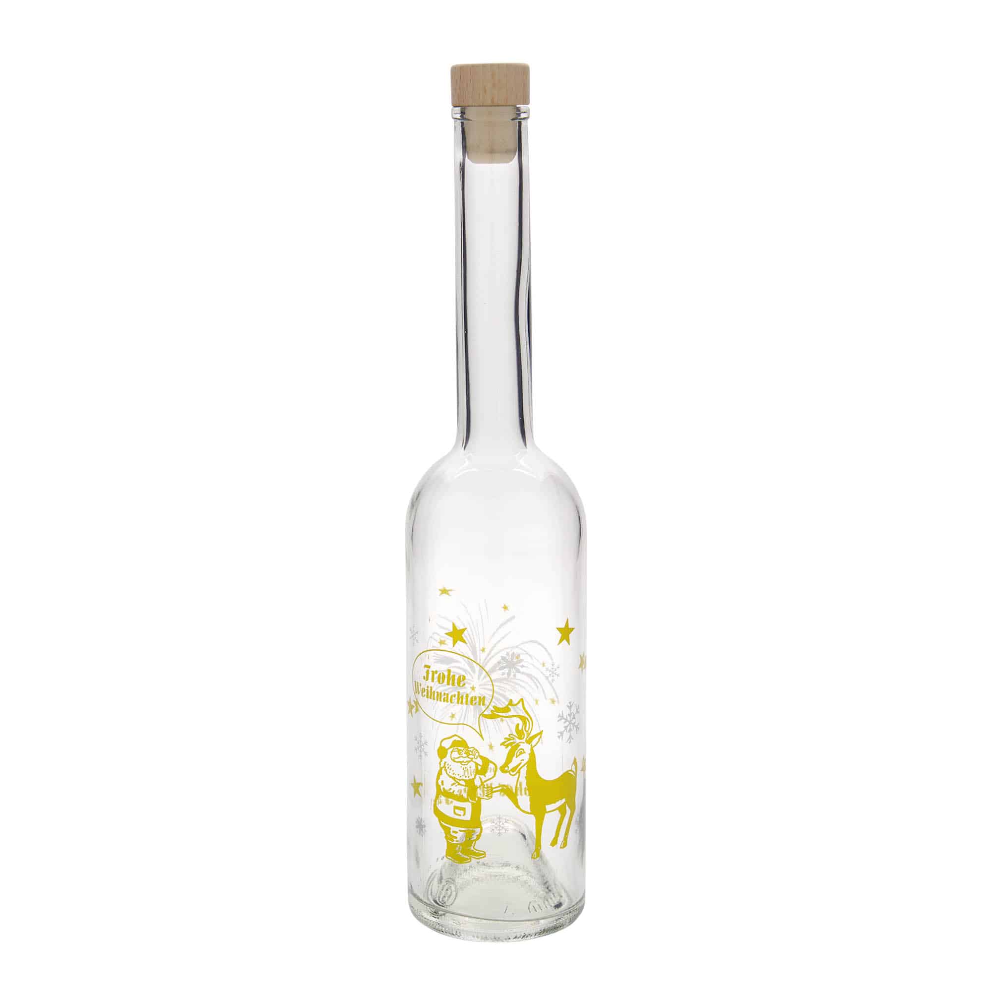 500 ml стъклена бутилка „Опера“, мотив: фойерверк, затваряне: коркова тапа