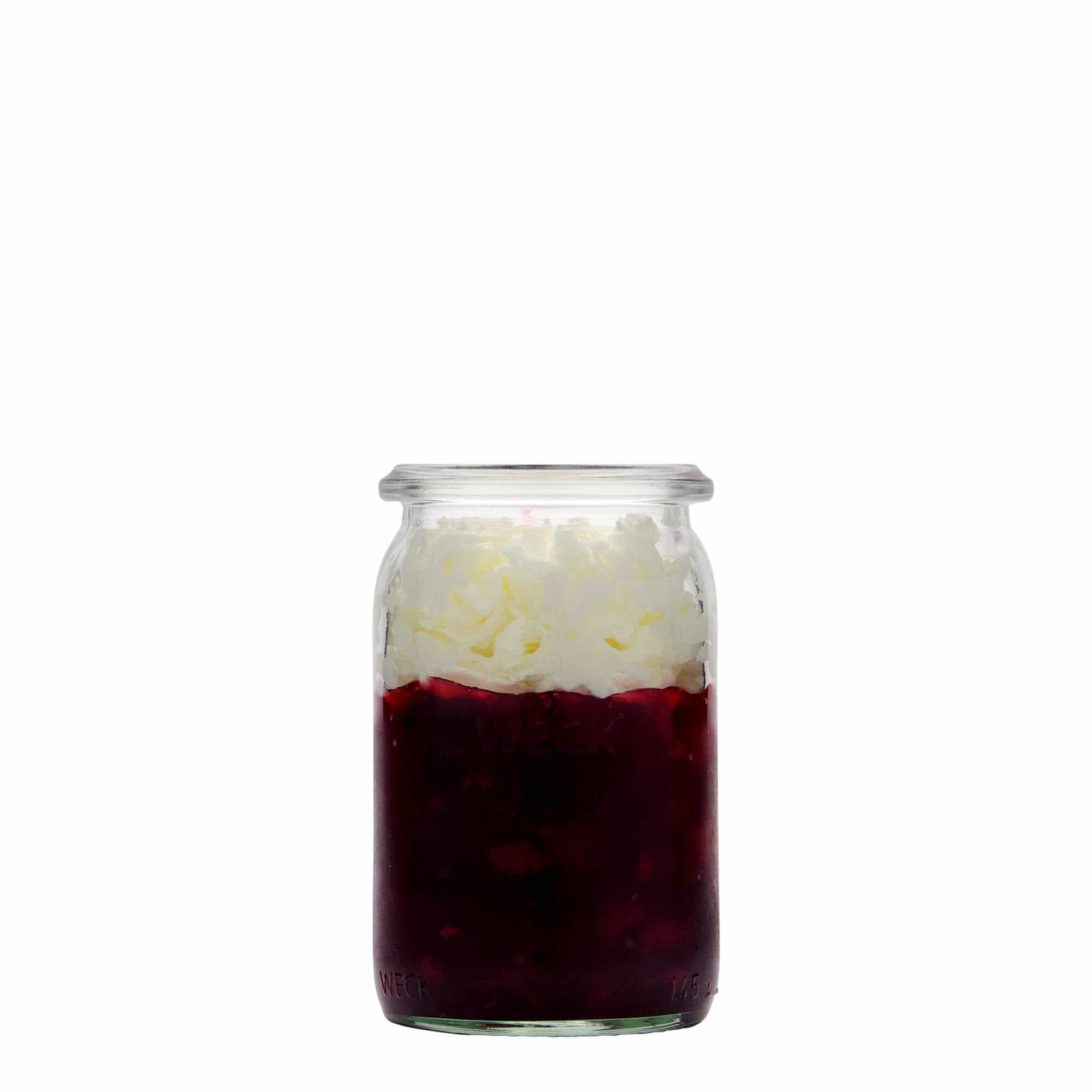 145 ml цилиндричен буркан WECK, затваряне: заоблен ръб