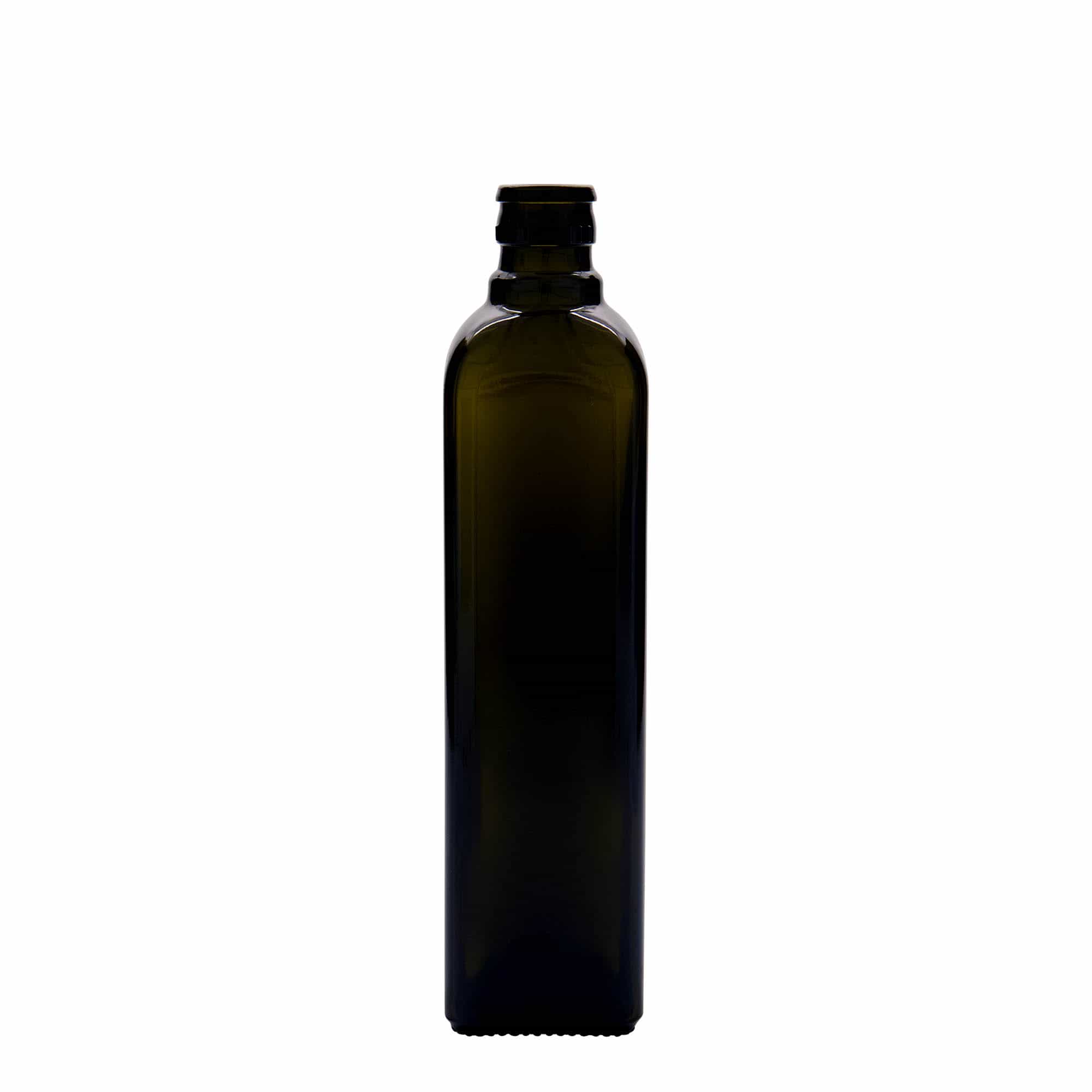 500 ml бутилка за оцет/олио „Quadra“, стъклена, квадратна, антично зелено, затваряне: без възможност за повторно пълнене 500 ml бутилка за оцет/олио „Quadra“, стъклена, квадратна, антично зелено, затваряне: без възможност за повторно пълнене