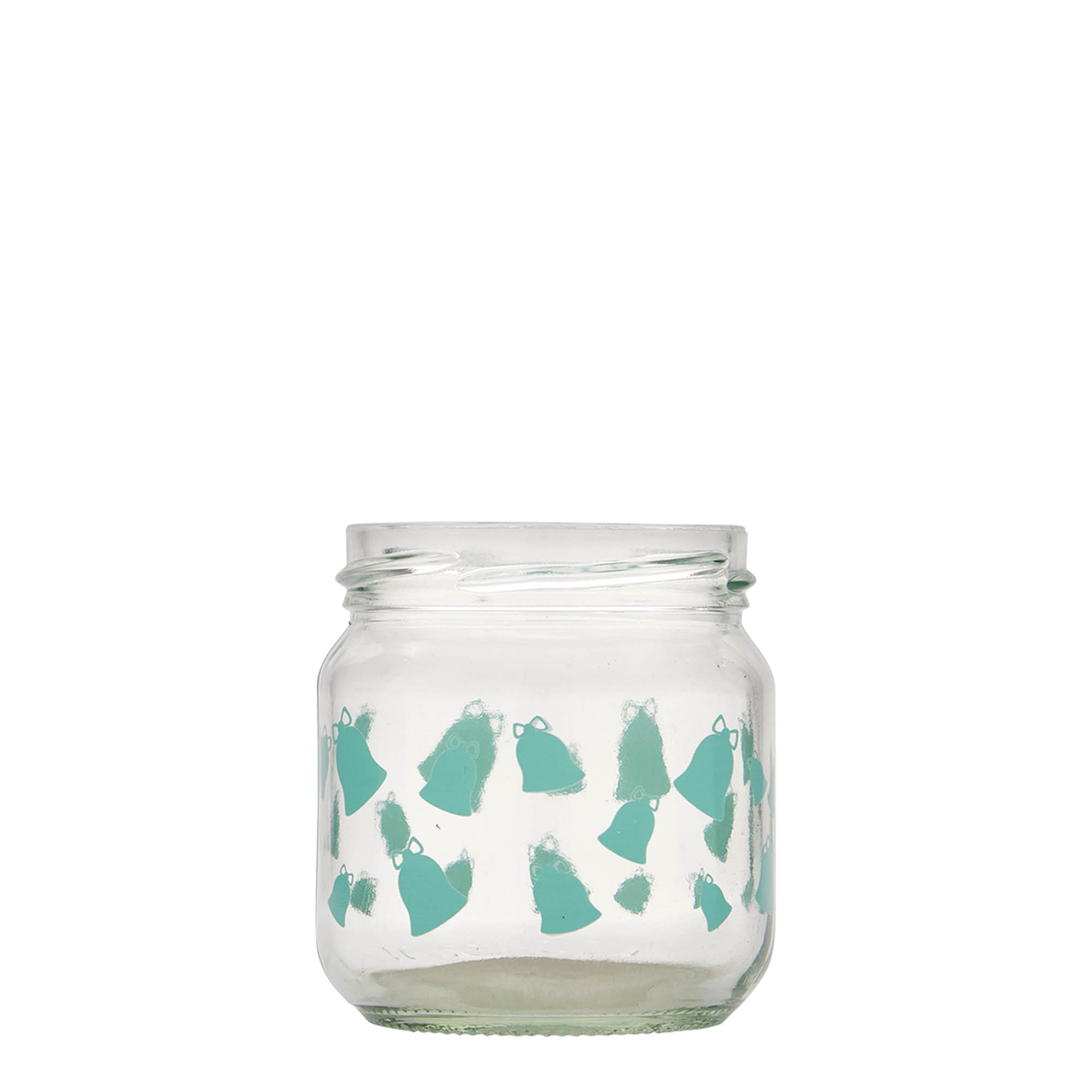 212 мл кръгло стъкло, мотив: камбанка, звънче, отвор: Twist-Off (TO 66) 212 мл кръгло стъкло, мотив: камбанка, звънче, отвор: Twist-Off (TO 66)