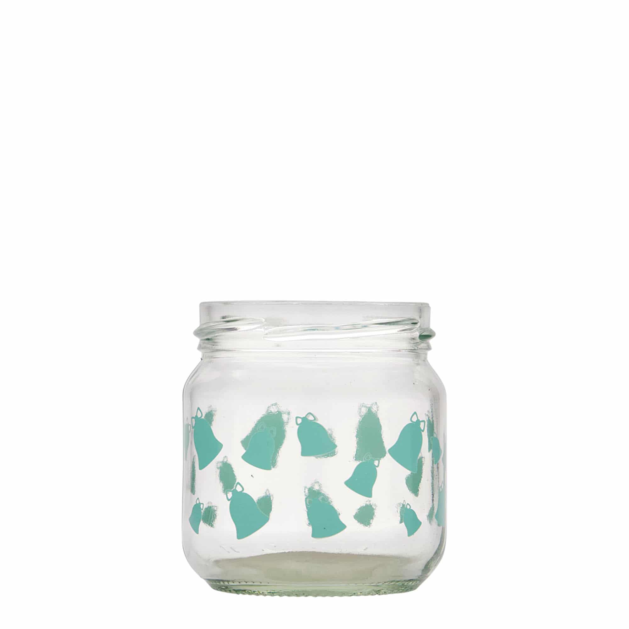 212 мл кръгло стъкло, мотив: камбанка, звънче, отвор: Twist-Off (TO 66)