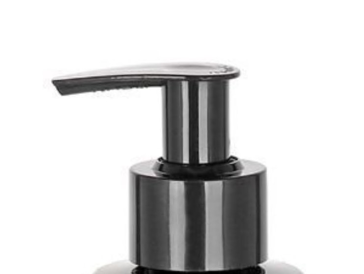 Винтова капачка с дозираща помпа, PP-пластмаса, черна, за отвор: 24/410 Винтова капачка с дозираща помпа, PP-пластмаса, черна, за отвор: 24/410