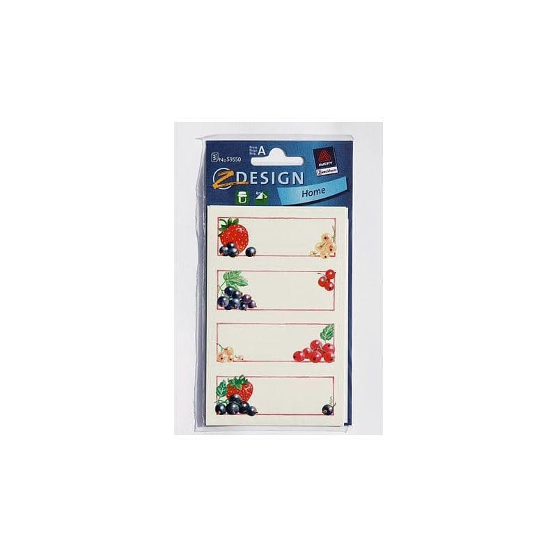 Zweckform етикети „Касис“, правоъгълни, хартия, многоцветни