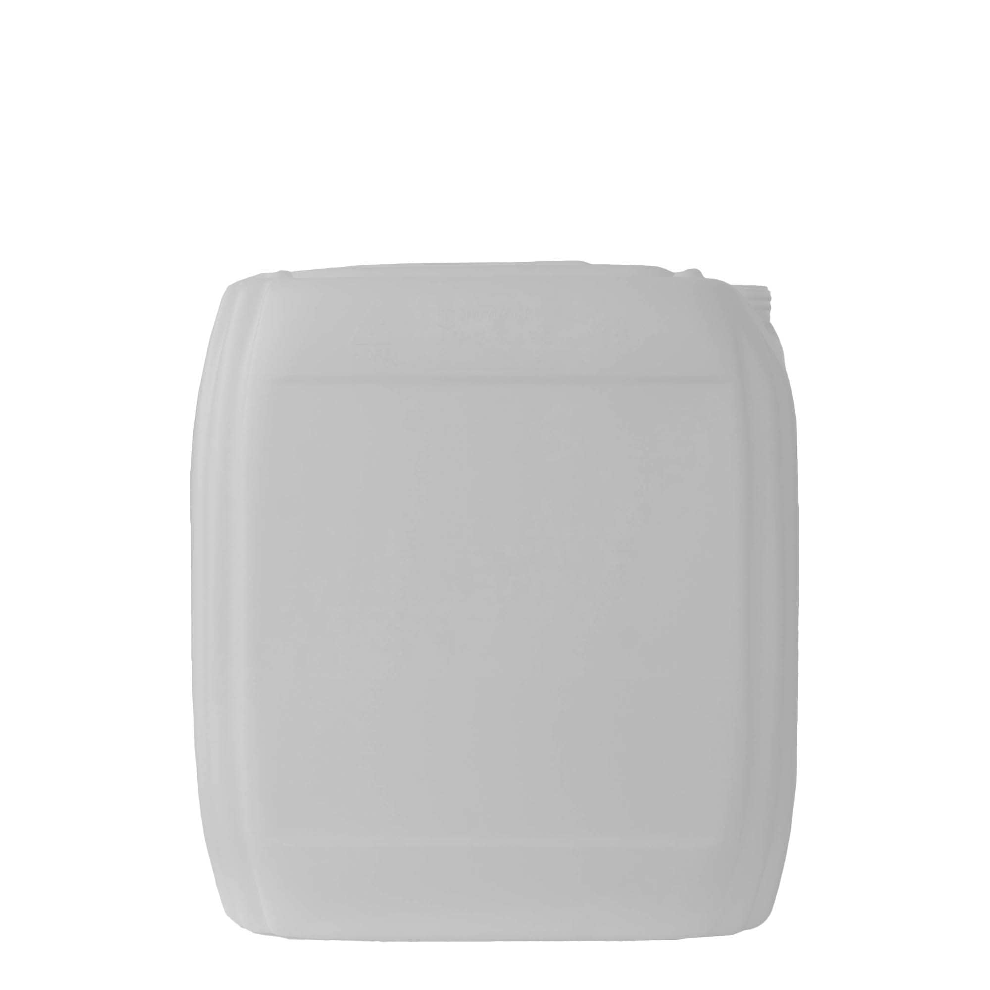 30 l бидон, правоъгълен, HDPE пластмаса, естествен цвят, затваряне: ND 60