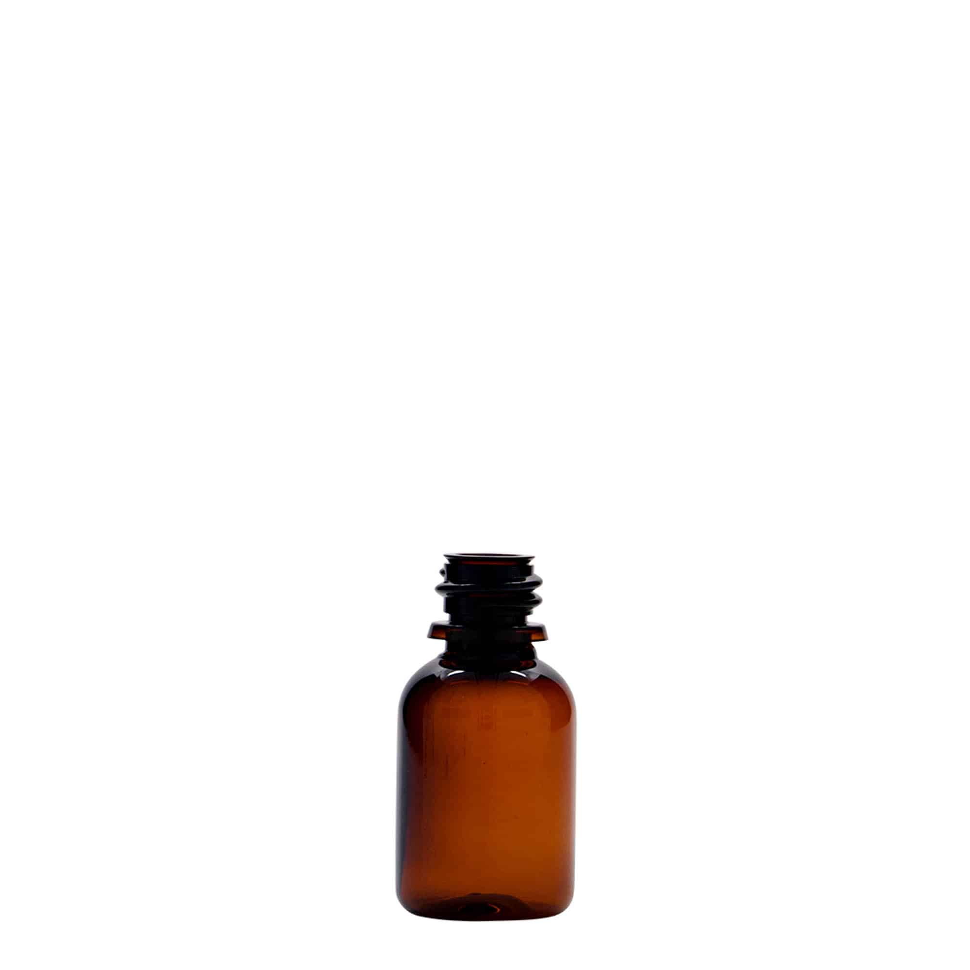 20 ml PET бутилка за лекарства „Easy Living“, кафява, пластмасова, затваряне: винтова капачка с резба DIN 18 20 ml PET бутилка за лекарства „Easy Living“, кафява, пластмасова, затваряне: винтова капачка с резба DIN 18