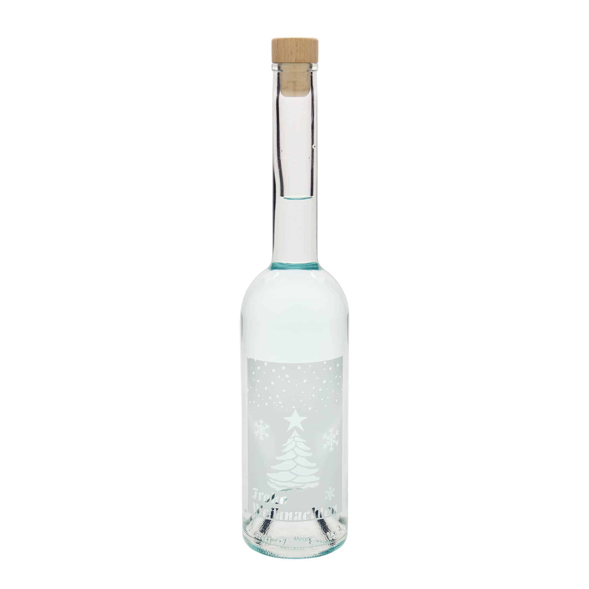 500 ml стъклена бутилка „Опера“, мотив: Бяла Коледа, затваряне: коркова тапа