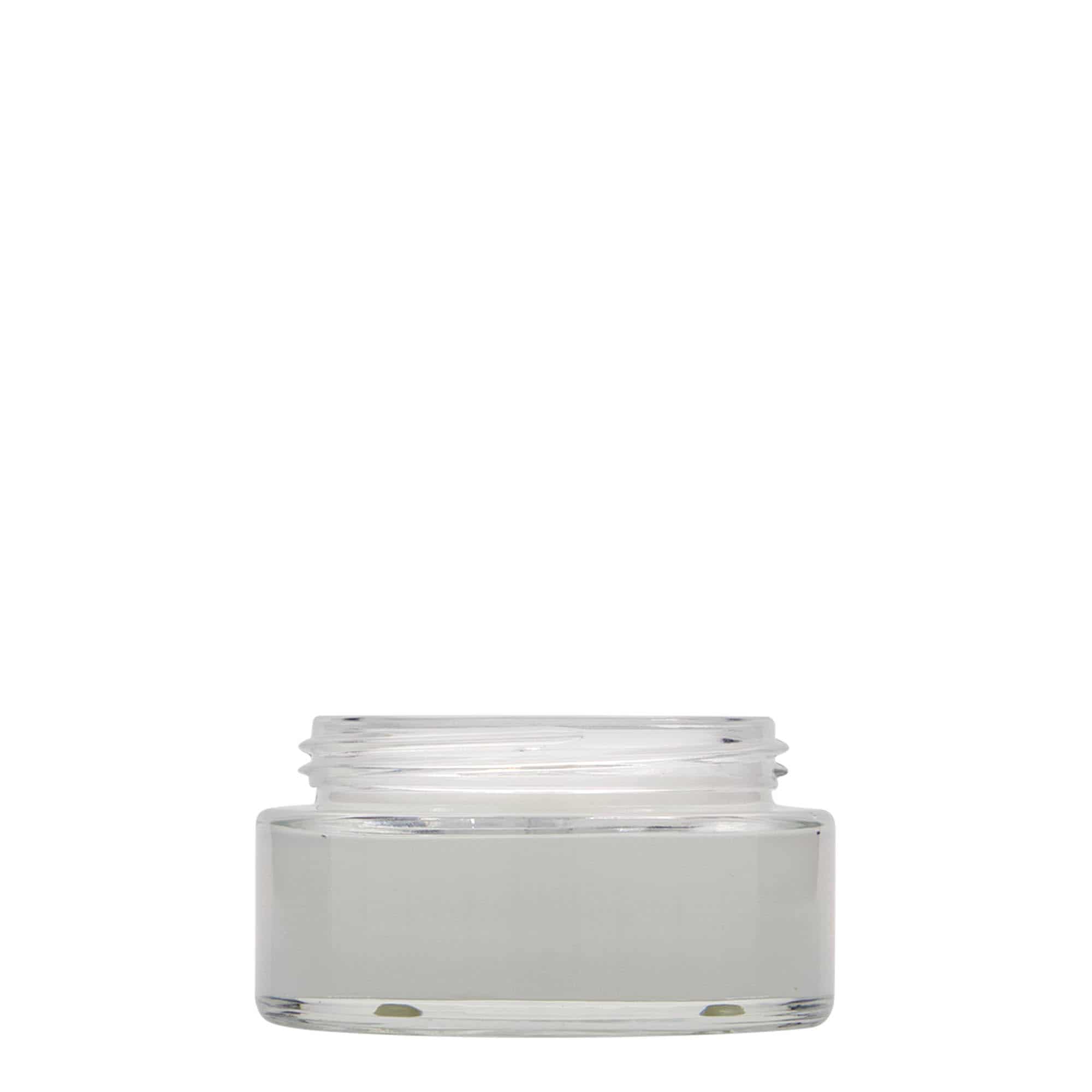 100 ml бурканче за козметични продукти „Clear Edition“, стъклено, затваряне: винтова капачка