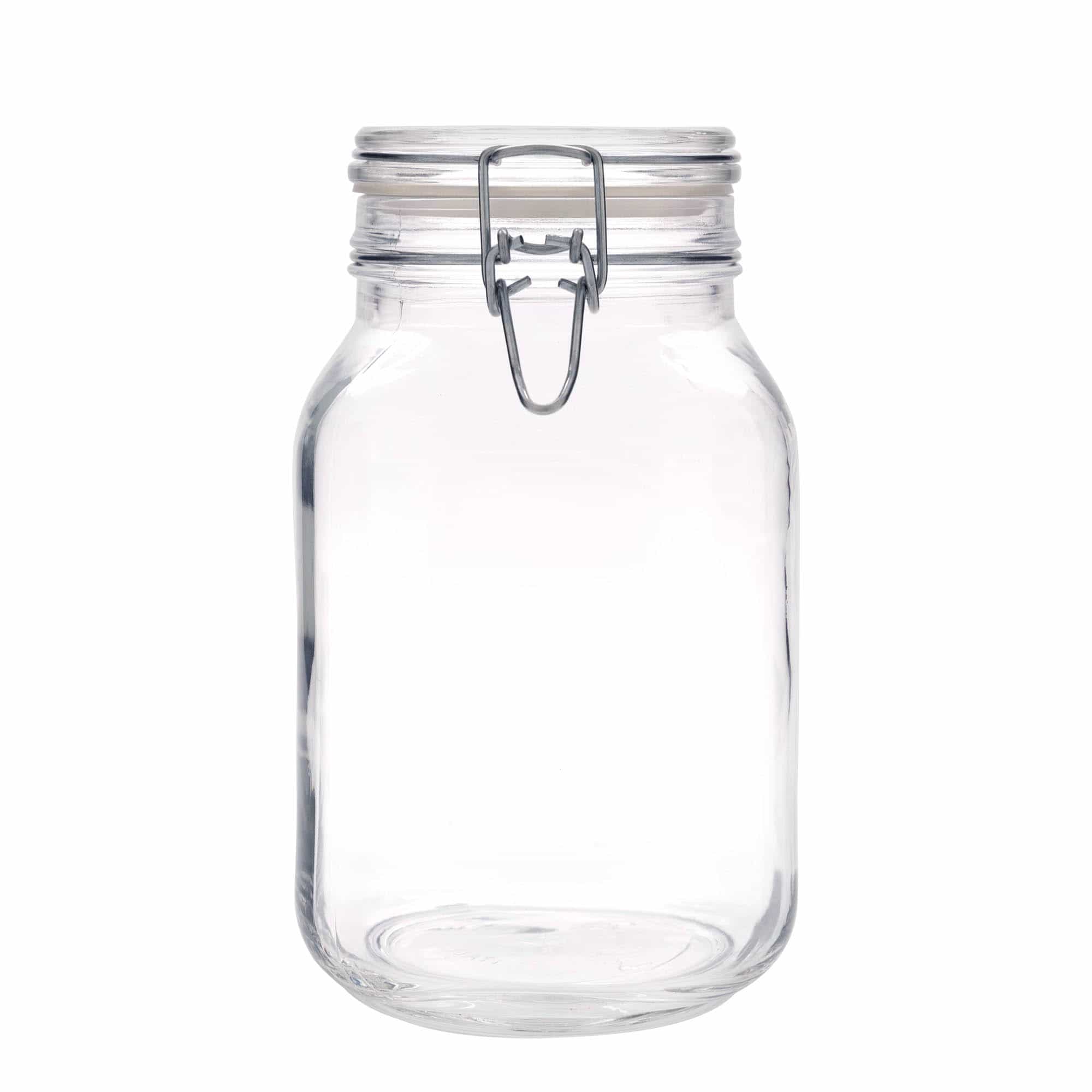 2000 ml буркан с клипс „Fido“, квадратен, затваряне: капак с клипс 2000 ml буркан с клипс „Fido“, квадратен, затваряне: капак с клипс