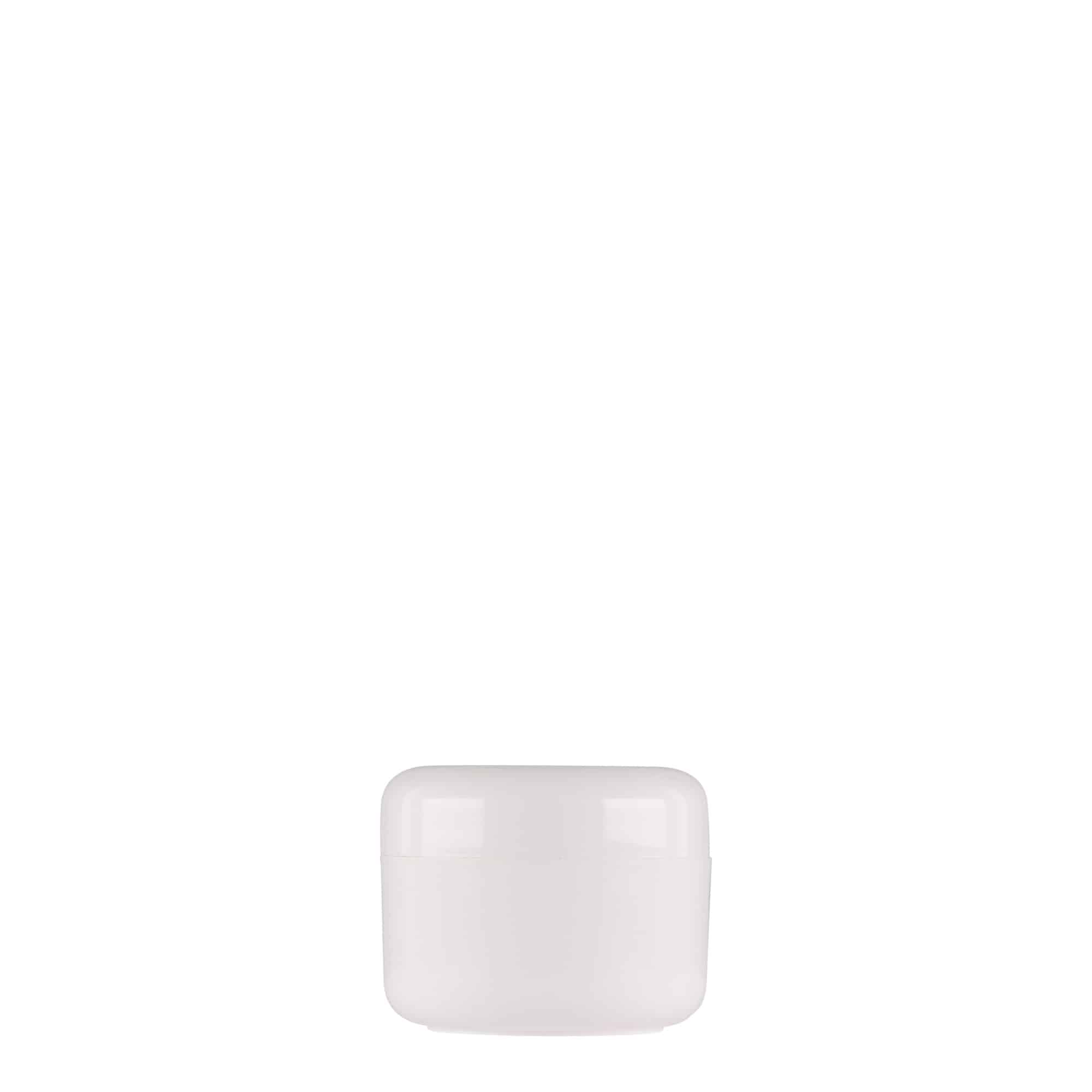 15 ml пластмасова кутия „Bianca“, PP, бяла, затваряне: винтова капачка