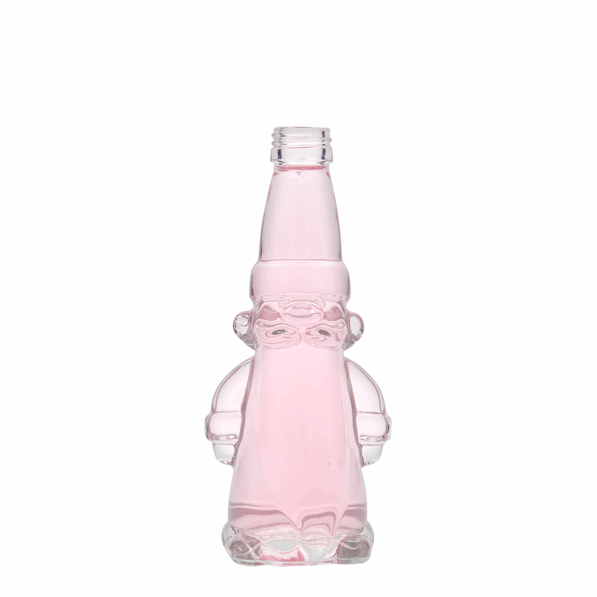 200 ml стъклена бутилка „Коледно джудже“, затваряне: капачка PP 28
