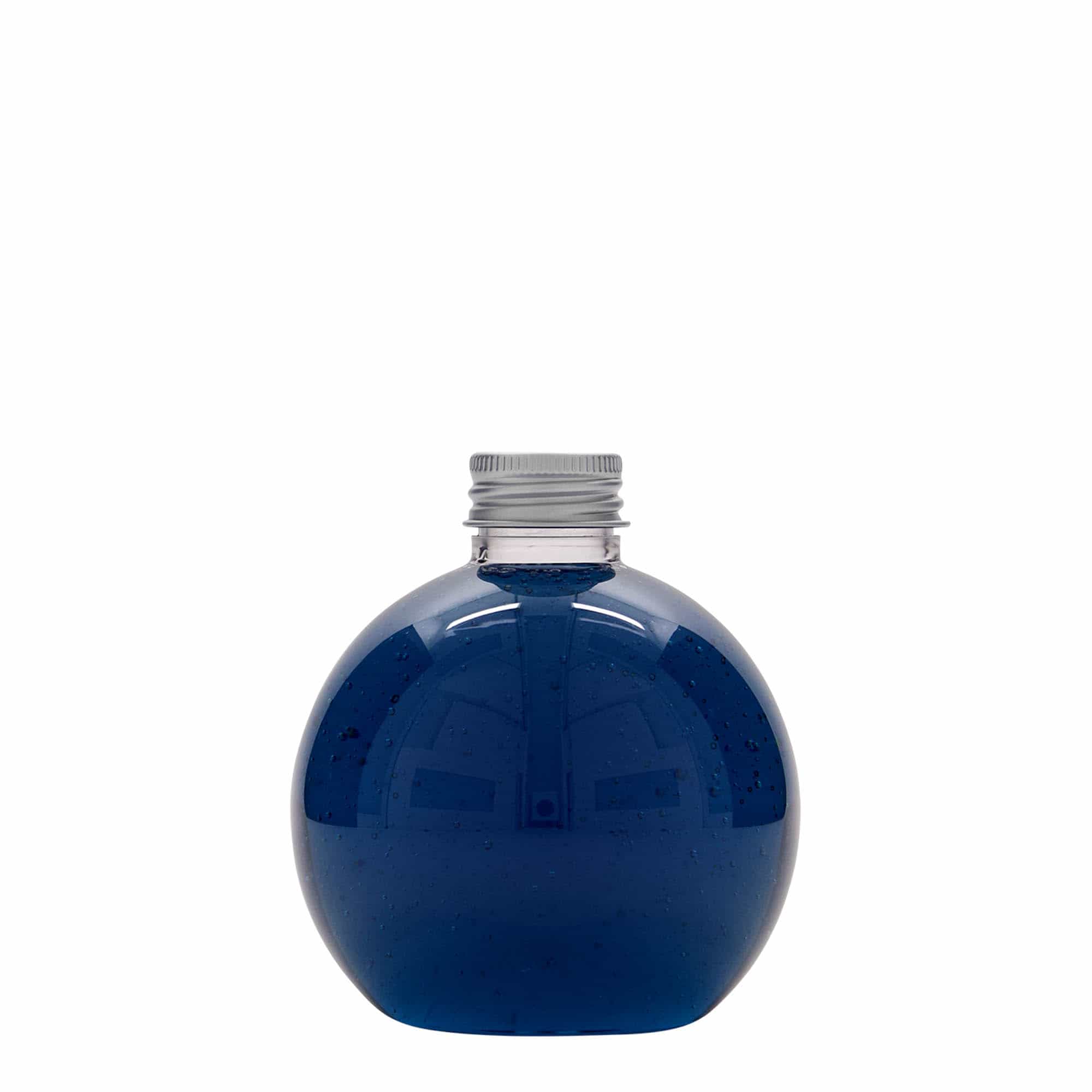 250 ml PET бутилка „Perry“, сферична, пластмасова, затваряне: винтова капачка 24/410