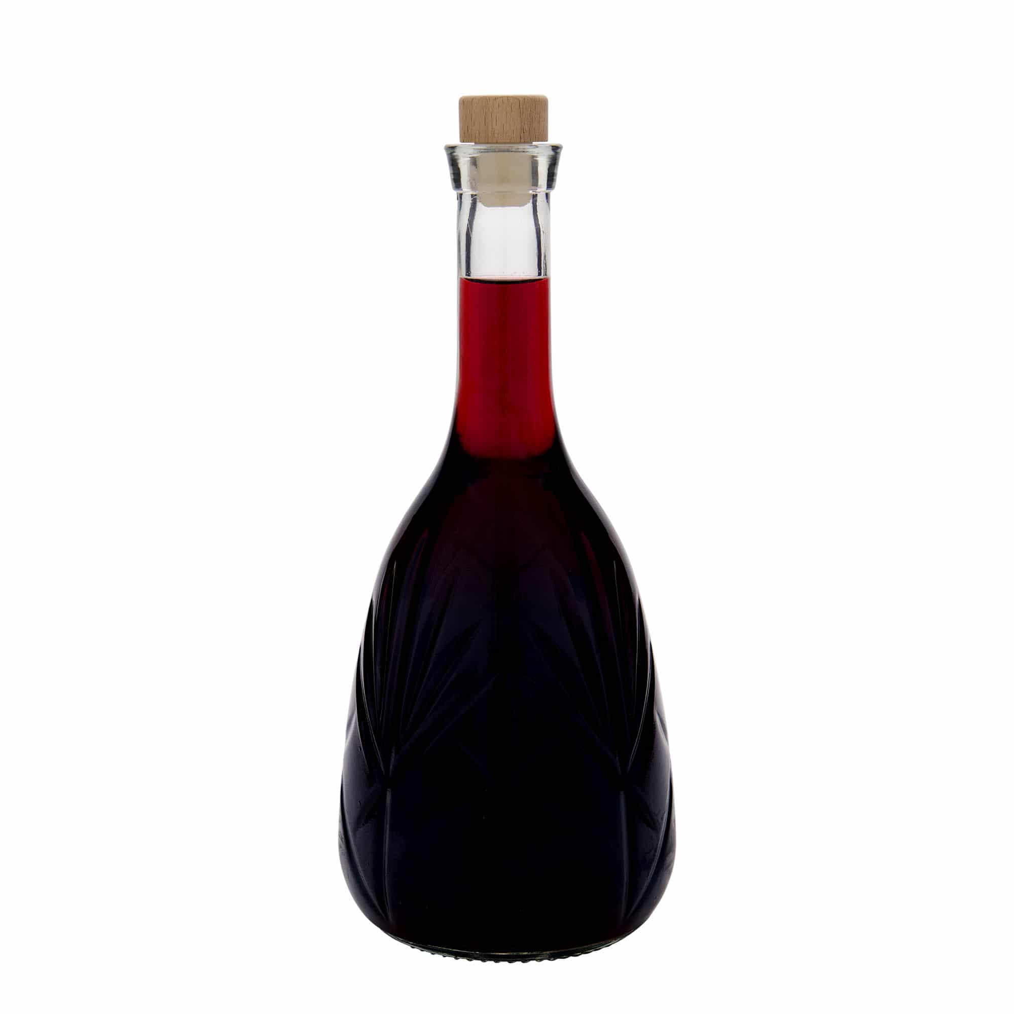 1000 ml стъклена бутилка „Reliefa“, затваряне: коркова тапа