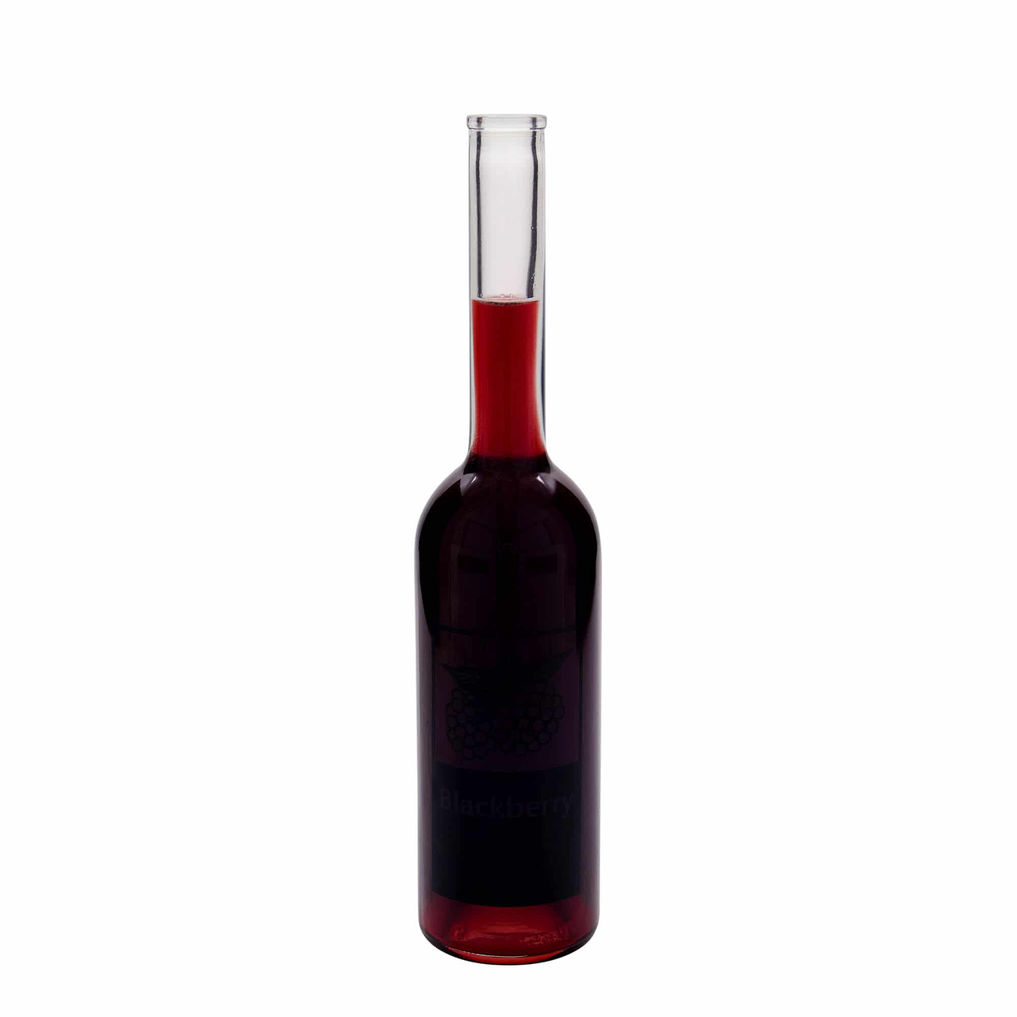 500 ml стъклена бутилка „Опера“, мотив: Blackberry, затваряне: коркова тапа
