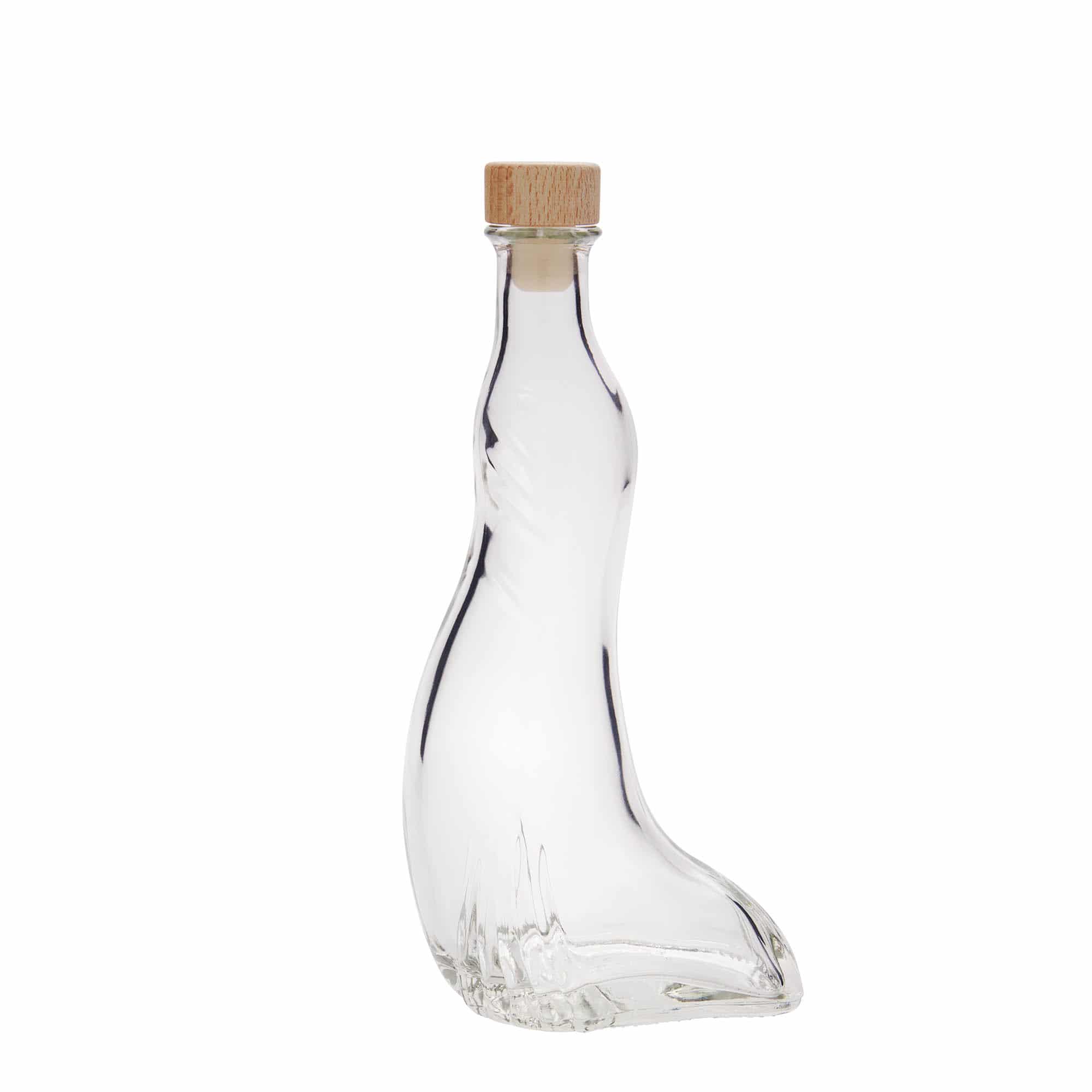 200 ml стъклена бутилка „Тюлен“, затваряне: коркова тапа