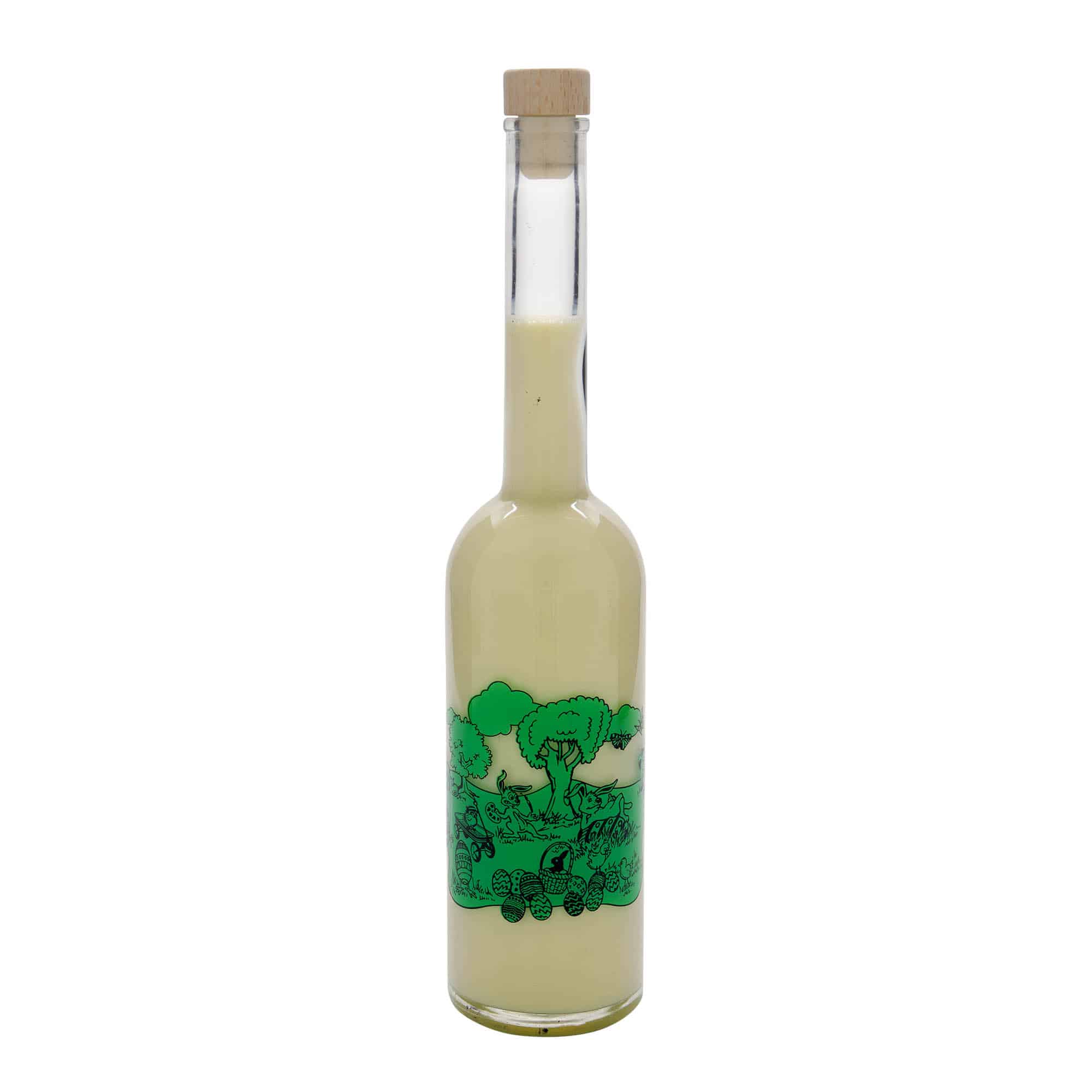 500 ml стъклена бутилка „Опера“, мотив: Великден, затваряне: коркова тапа