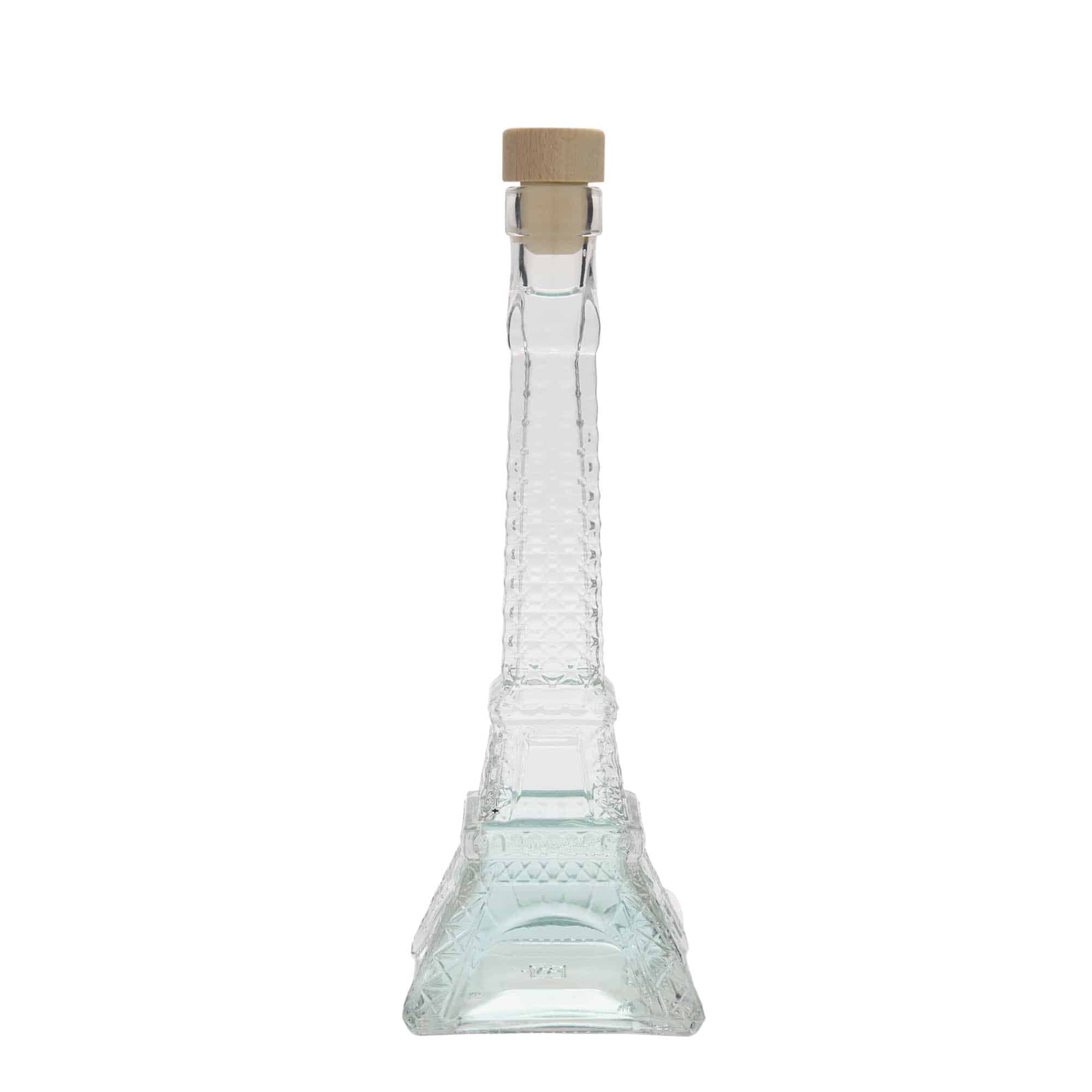 200 ml стъклена бутилка „Айфеловата кула“, затваряне: коркова тапа