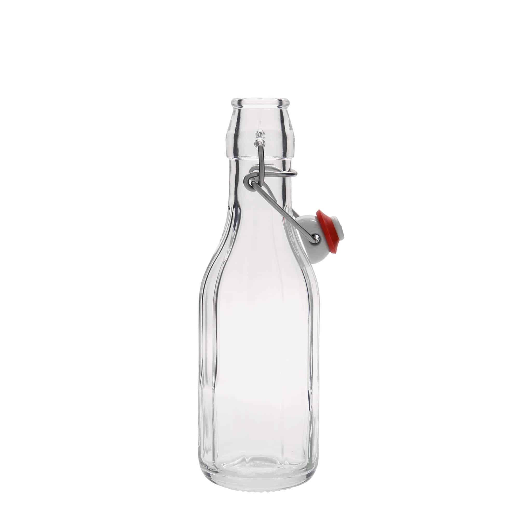 250 ml стъклена бутилка „Bravo“, десетоъгълна, затваряне: тапа с клипс 250 ml стъклена бутилка „Bravo“, десетоъгълна, затваряне: тапа с клипс