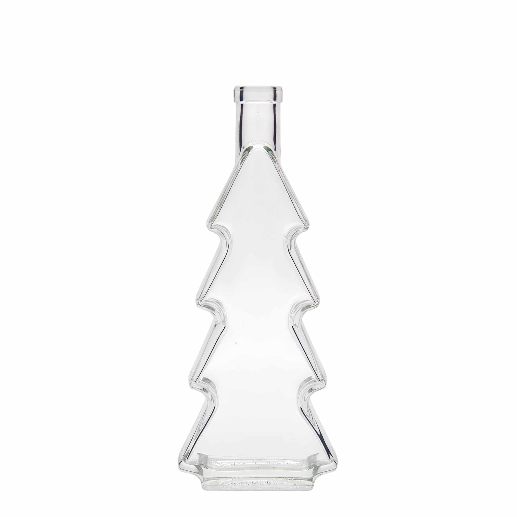 350 ml стъклена бутилка „Коледна елха“, затваряне: коркова тапа