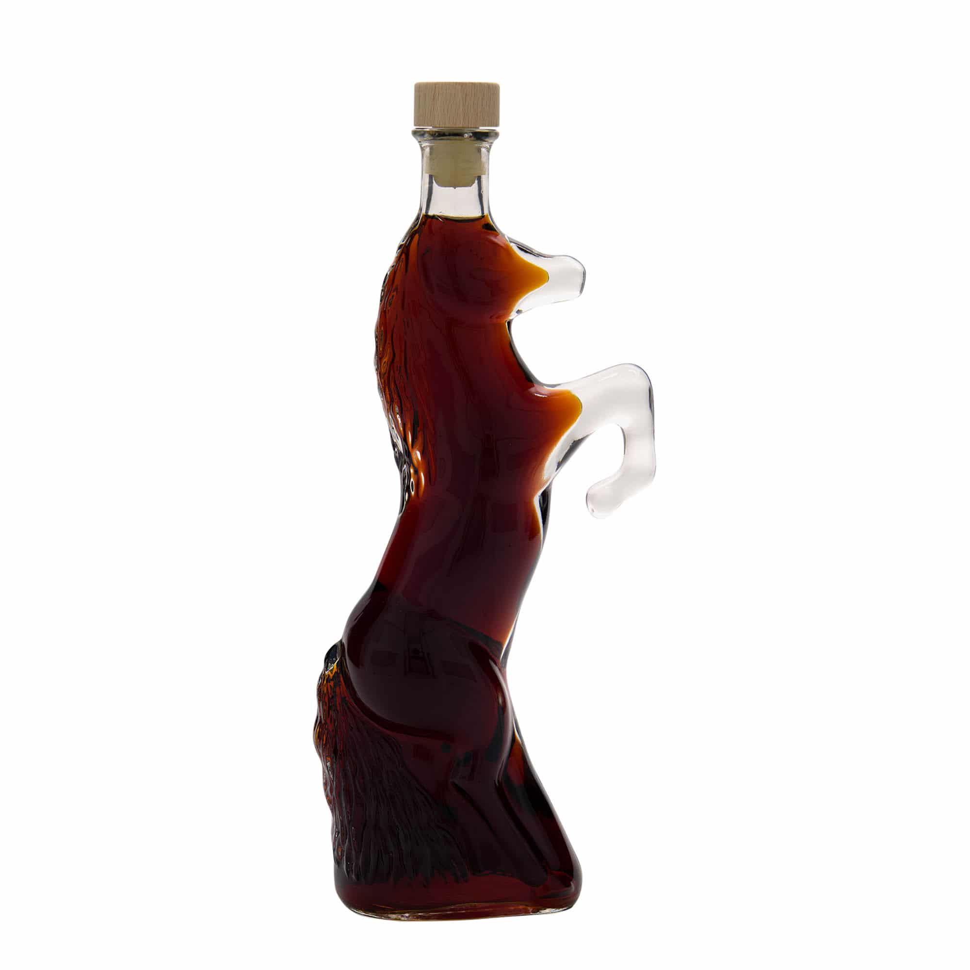 350 ml стъклена бутилка „Див кон“, затваряне: коркова тапа