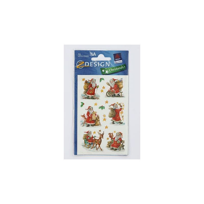 Zweckform стикери „Дядо Коледа“, хартия, многоцветни