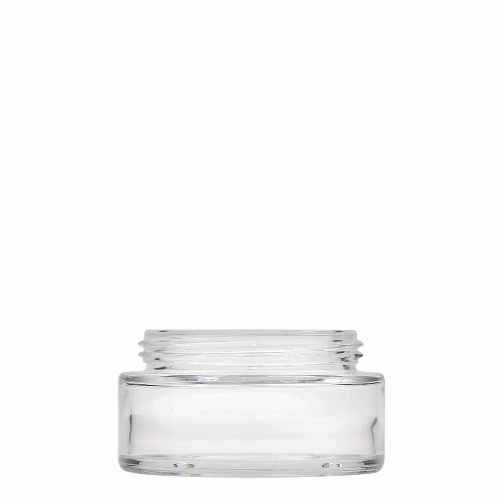 100 ml бурканче за козметични продукти „Clear Edition“, стъклено, затваряне: винтова капачка