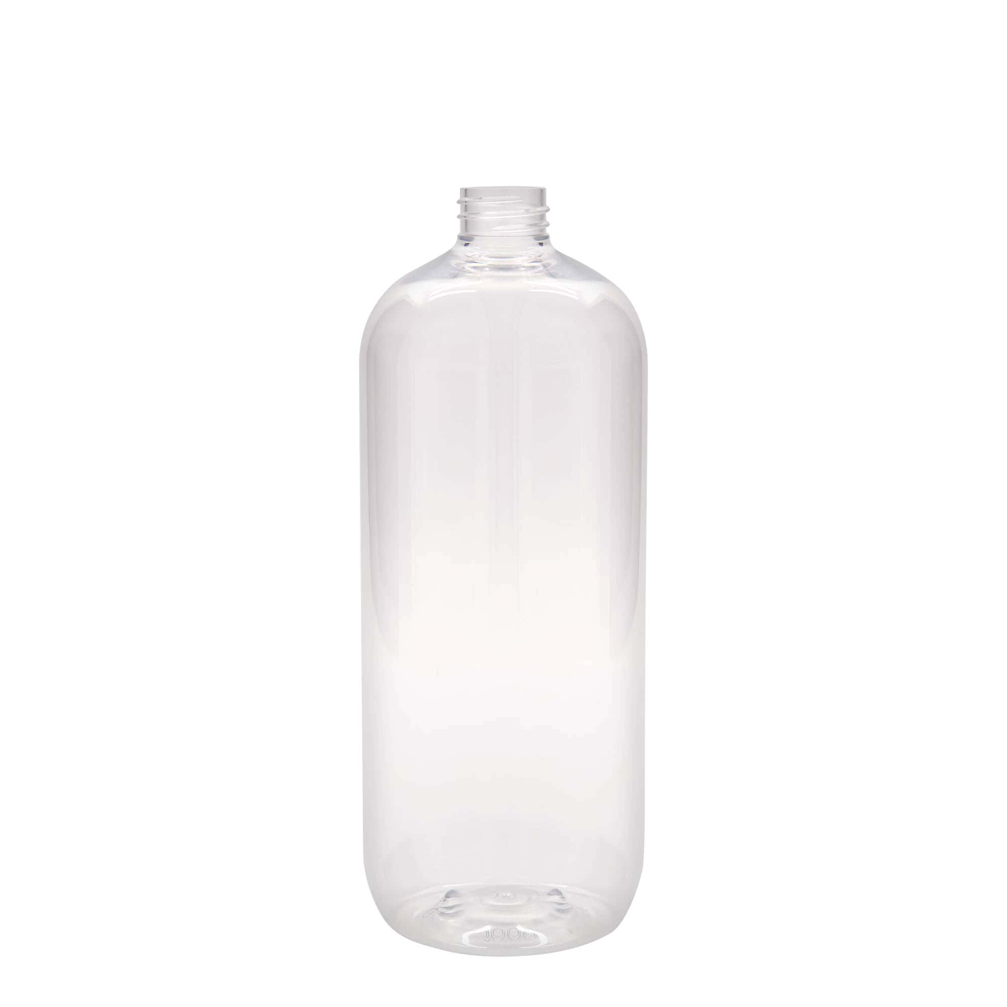1000 ml PET бутилка „Бостън“, пластмасова, затваряне: винтова капачка 28/410