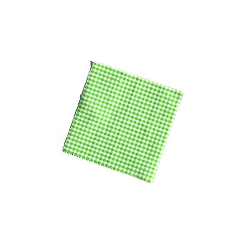 Платнена кърпичка карирана 12x12, квадратна, текстилна, нежнозелена, затваряне: TO38-TO53 Платнена кърпичка карирана 12x12, квадратна, текстилна, нежнозелена, затваряне: TO38-TO53