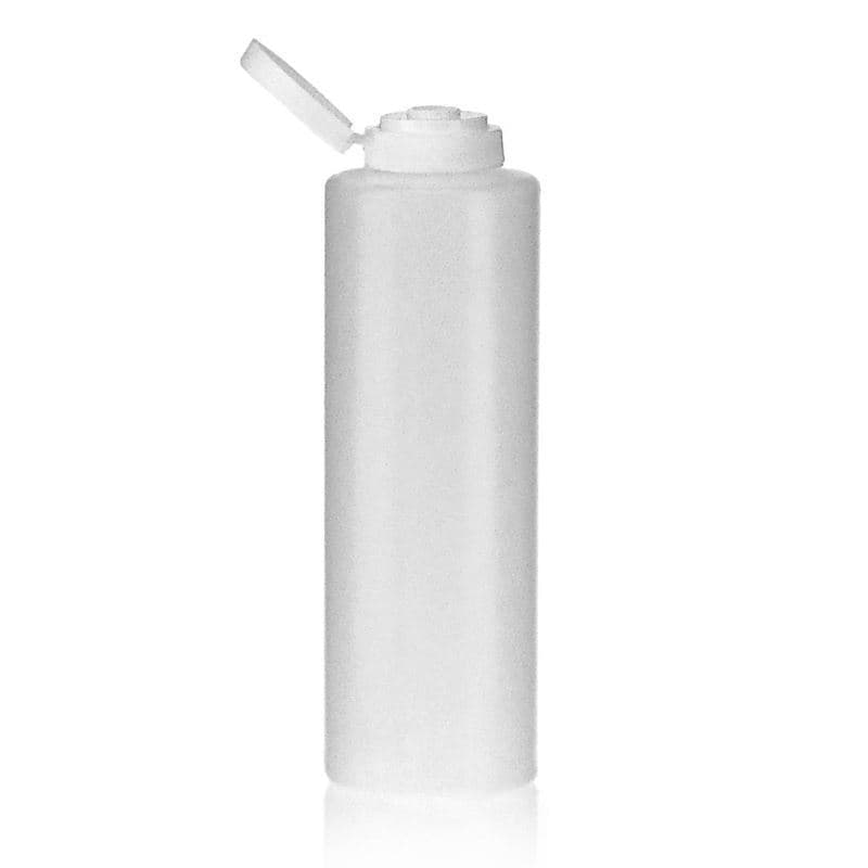 500 ml бутилка за сосове, LDPE пластмаса, естествен цвят, затваряне: винтова капачка GPI 38/400