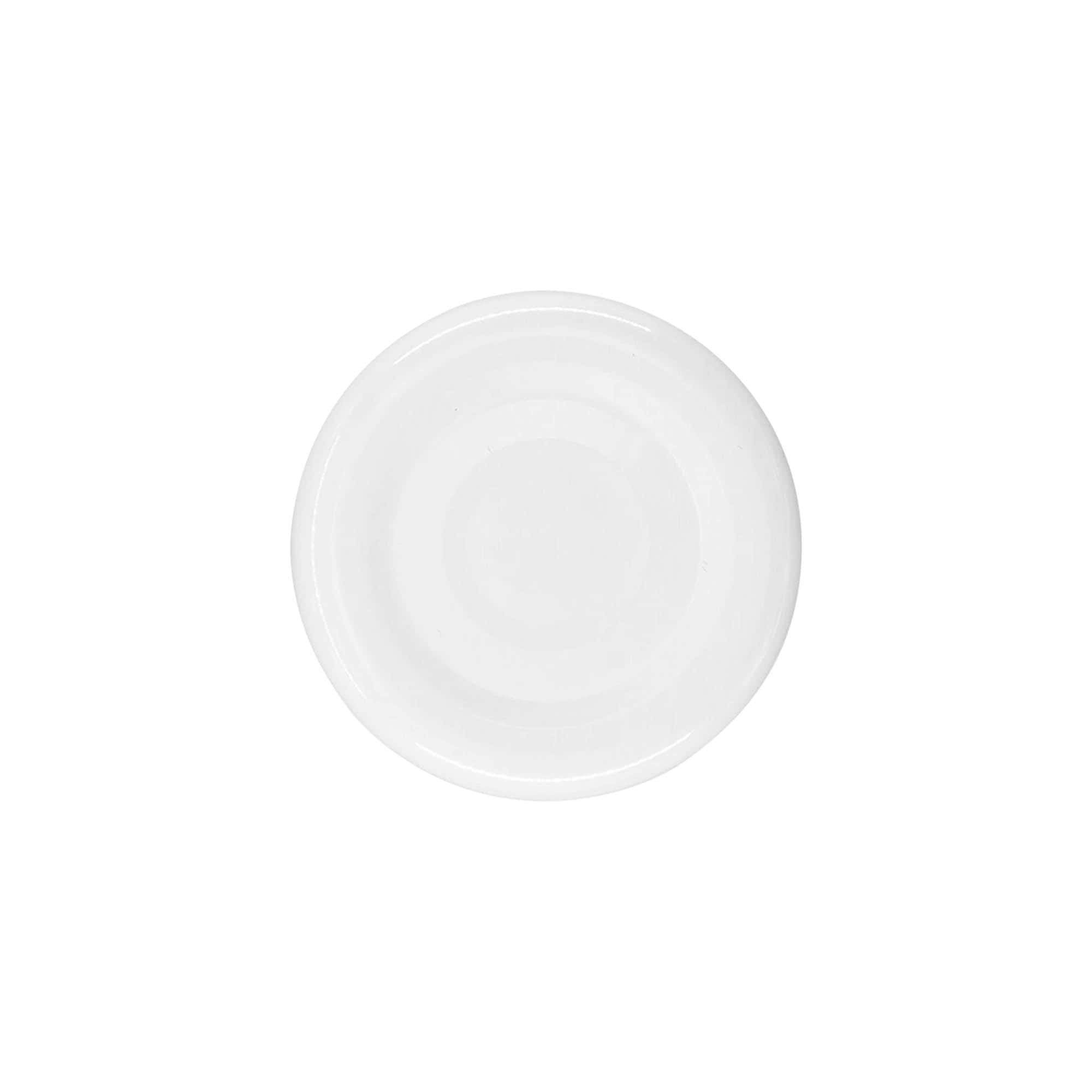 Винтова капачка, бяло ламаринено, бяла, за отвор: TO 38