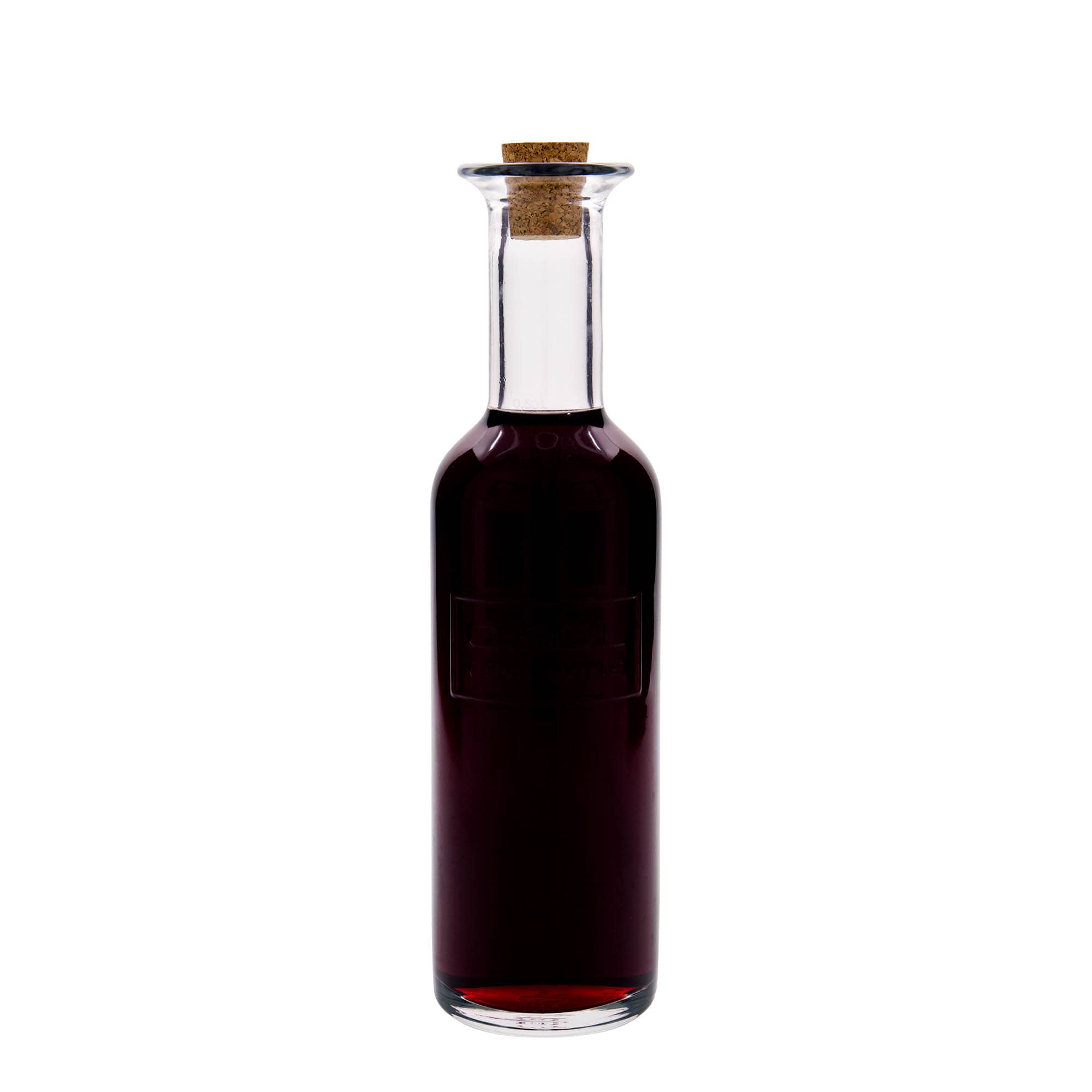 500 ml стъклена бутилка „Optima Fine Wine“, затваряне: коркова тапа