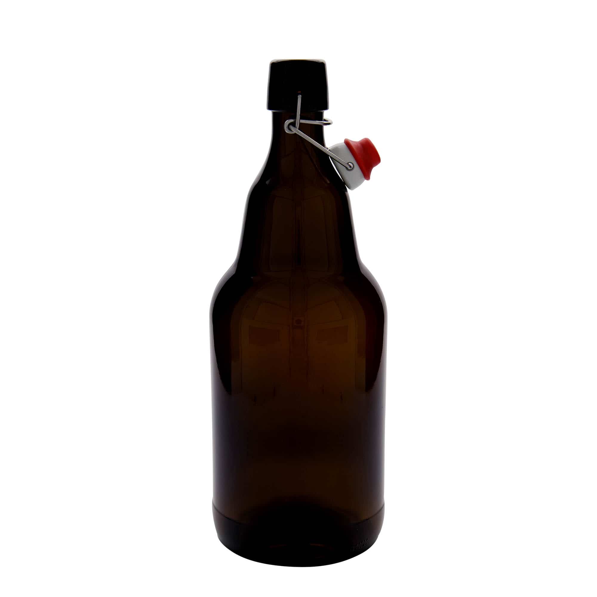 2000 ml бутилка за бира, стъклена, кафява, затваряне: тапа с клипс 2000 ml бутилка за бира, стъклена, кафява, затваряне: тапа с клипс