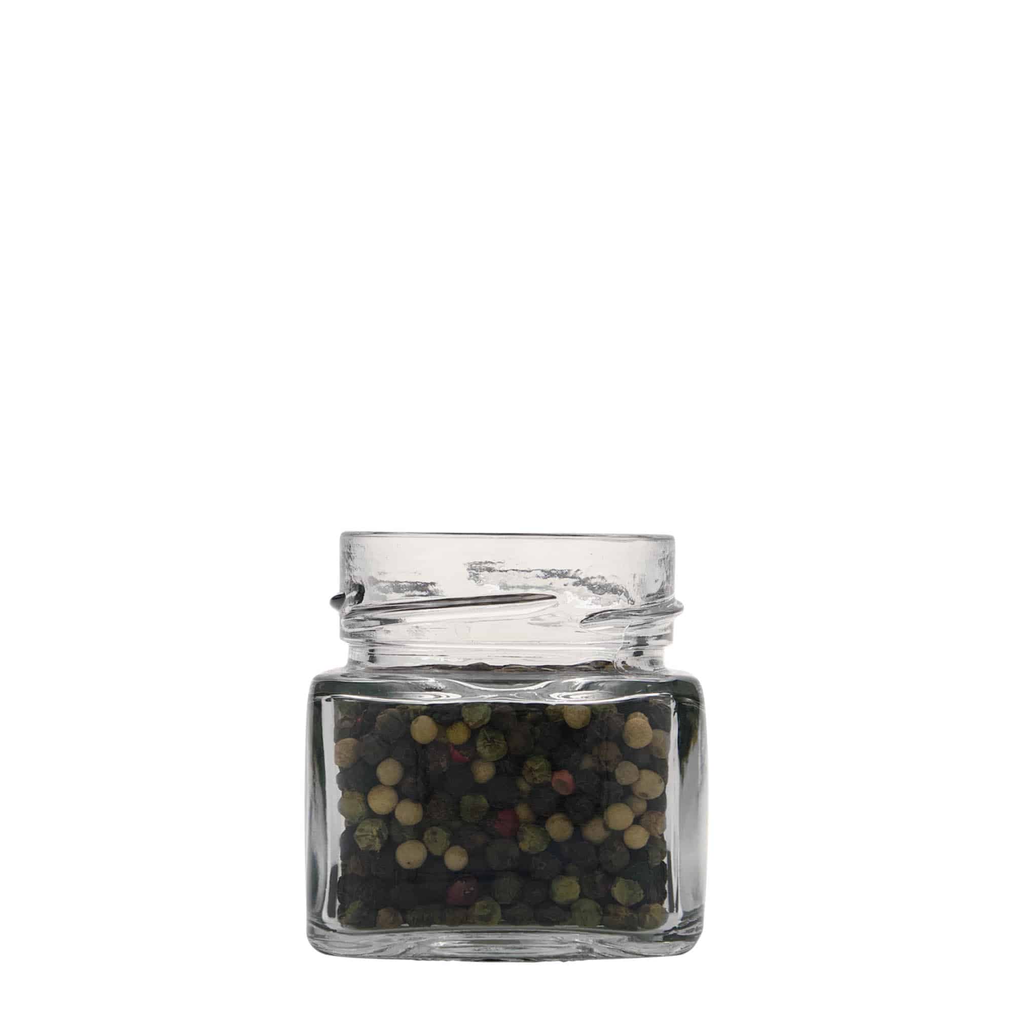 106 мл квадратна стъклена бутилка 'Ikarus', отвор: Deep-Twist-Off (DTO 58) 106 мл квадратна стъклена бутилка 'Ikarus', отвор: Deep-Twist-Off (DTO 58)