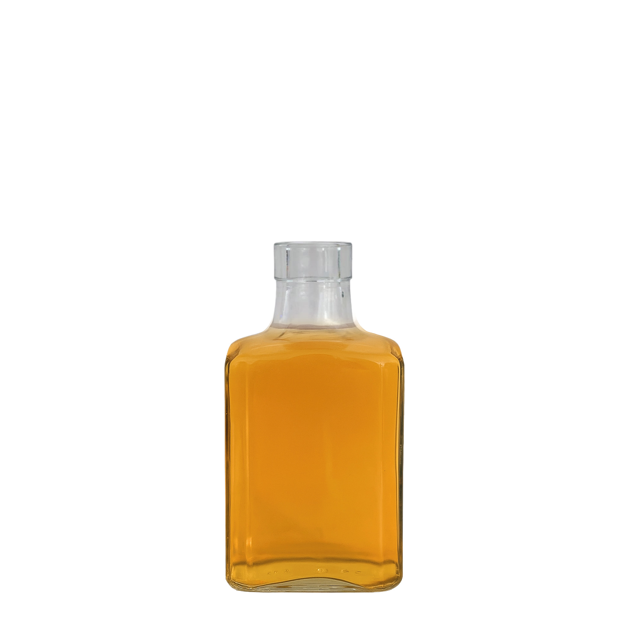 250 мл стъклена бутилка 'Decanter Quadro Oberband', квадратна, гърло: корк 250 мл стъклена бутилка 'Decanter Quadro Oberband', квадратна, гърло: корк