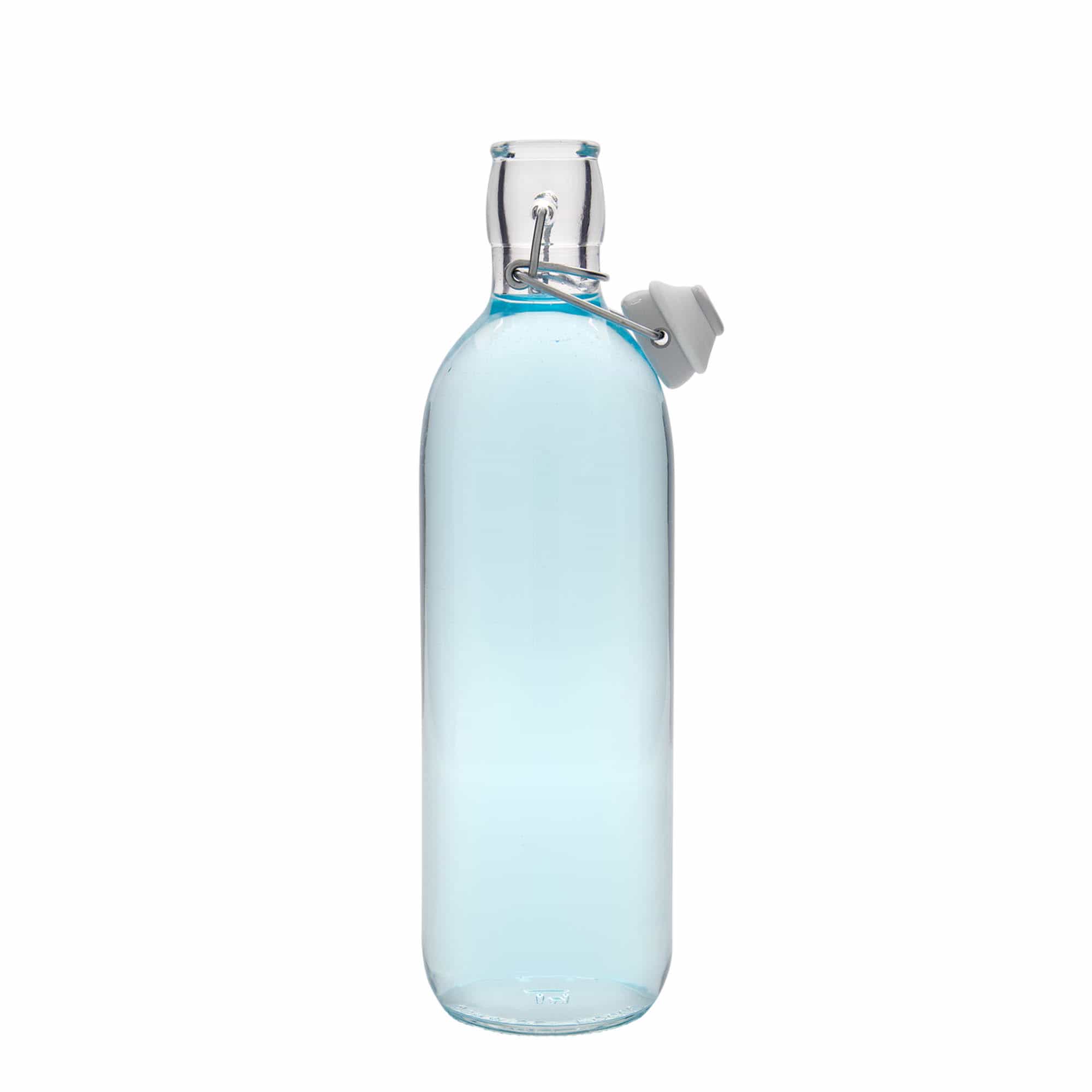 1000 ml стъклена бутилка „Emilia“, затваряне: тапа с клипс