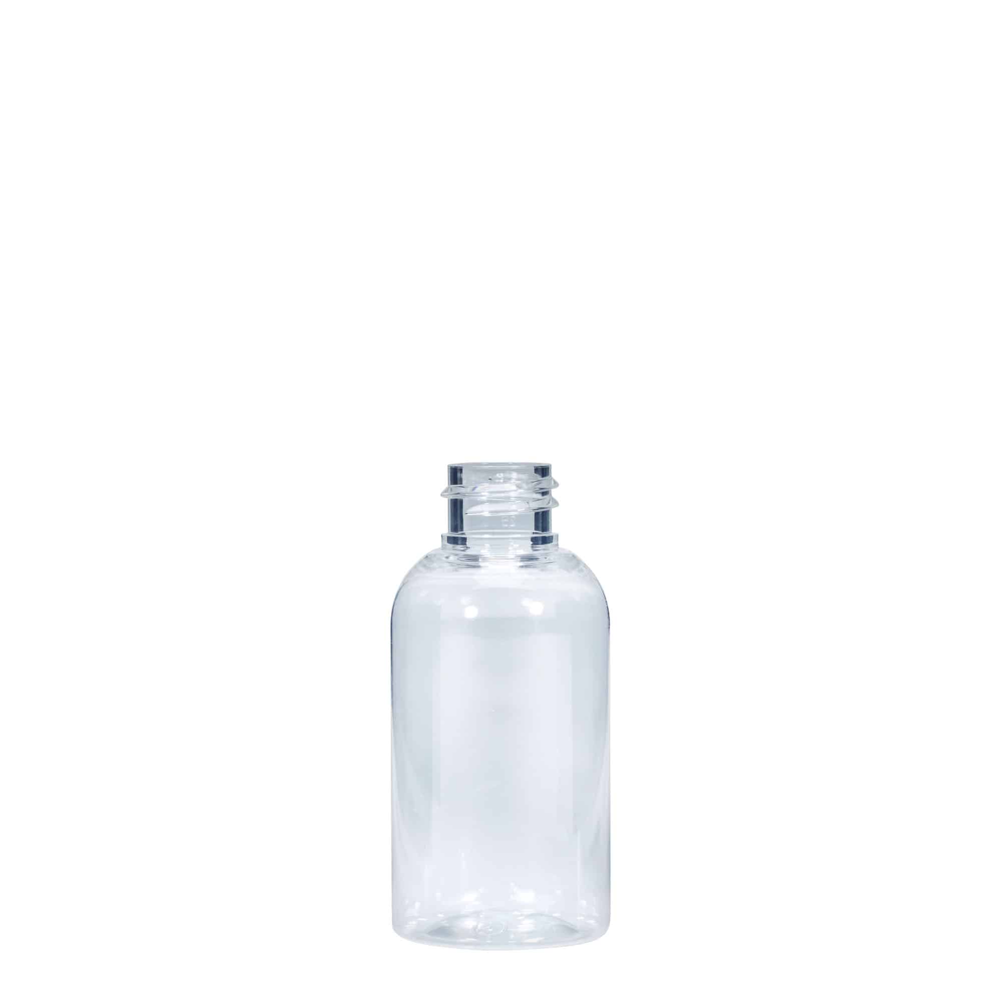 50 ml PET бутилка „Бостън“, пластмасова, затваряне: винтова капачка GPI 20/410