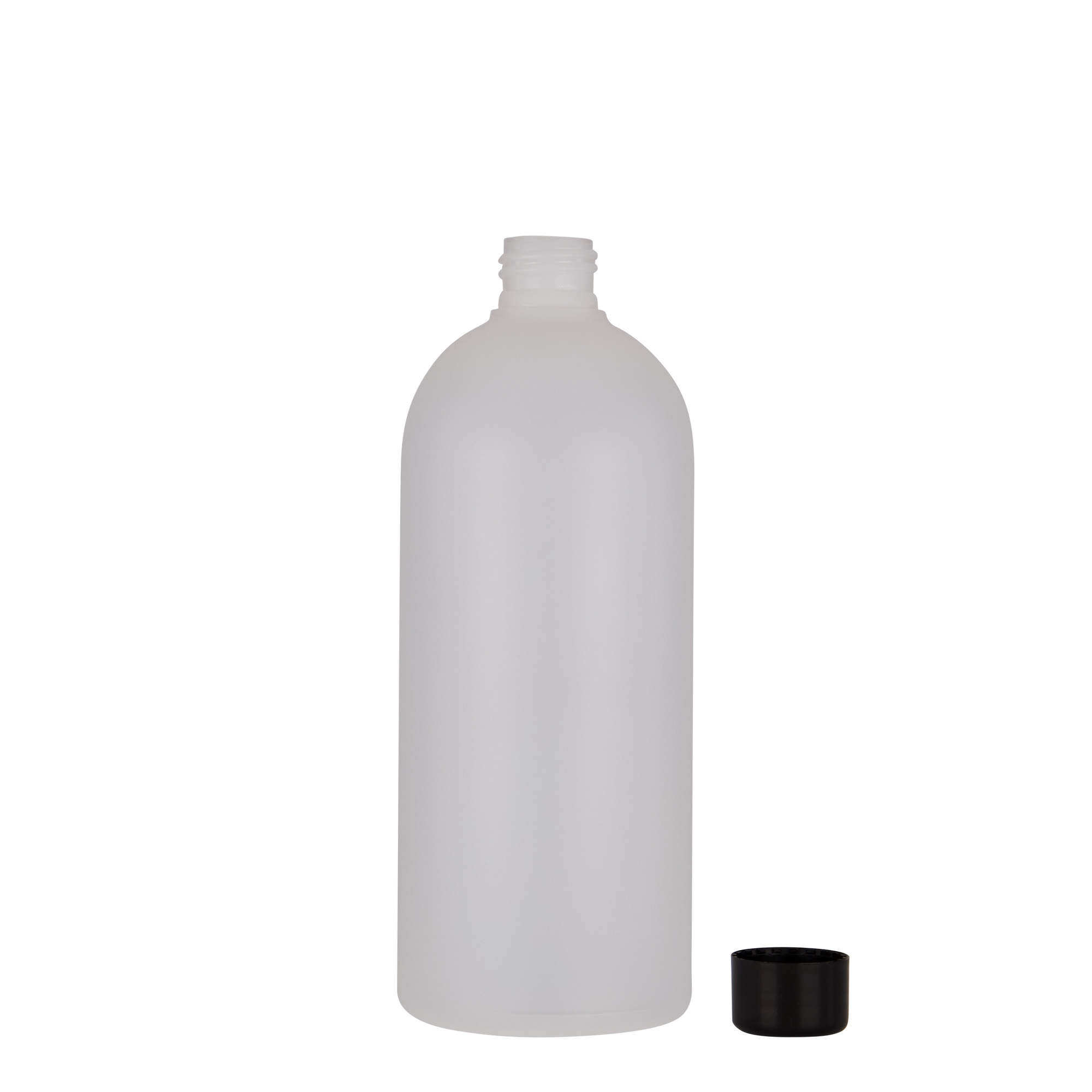 500 ml пластмасова бутилка „Tuffy“, HDPE, естествен цвят, затваряне: винтова капачка GPI 24/410