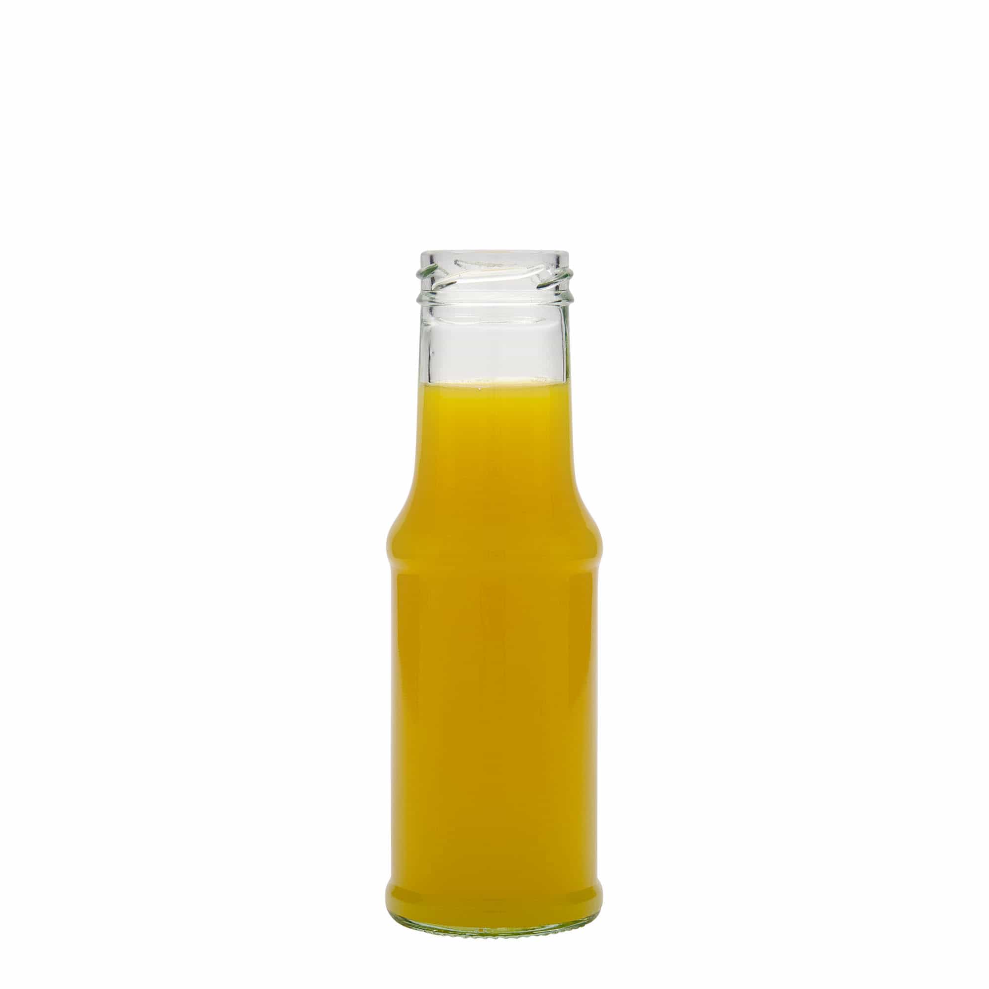 200 ml бутилка за сос, стъклена, затваряне: винтов капак Twist-Off (TO 43)