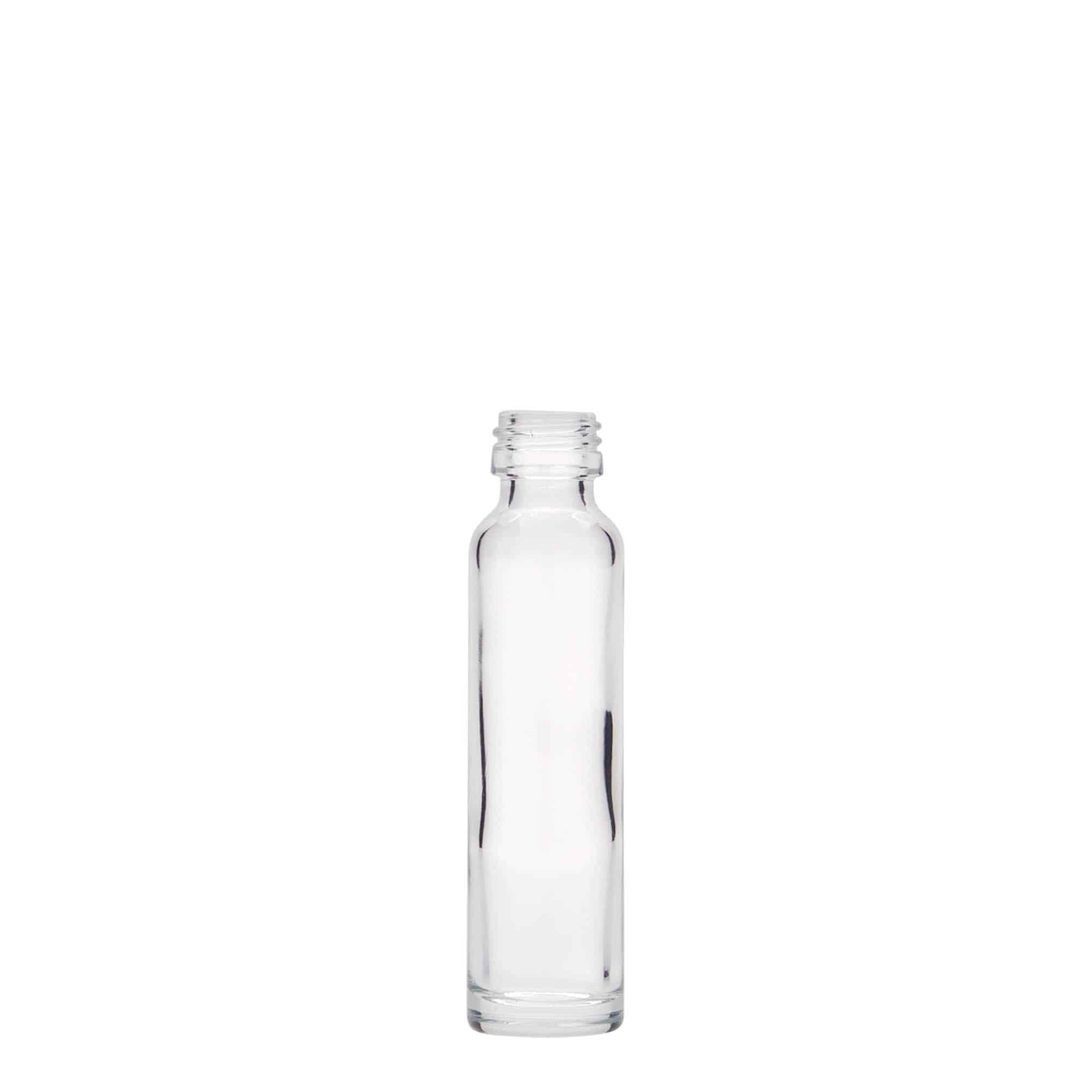 20 ml висока бутилка с късо гърло, стъклена, затваряне: капачка PP 18 20 ml висока бутилка с късо гърло, стъклена, затваряне: капачка PP 18