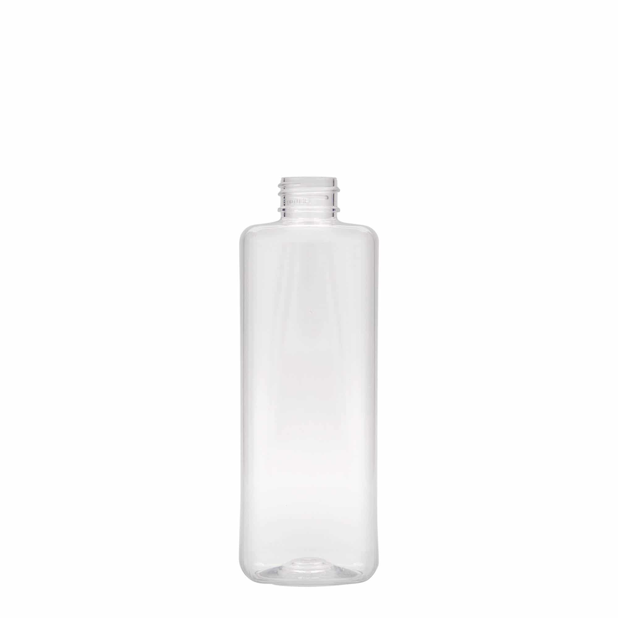 300 ml PET бутилка „Karl“, квадратна, пластмасова, затваряне: винтова капачка GPI 24/410 300 ml PET бутилка „Karl“, квадратна, пластмасова, затваряне: винтова капачка GPI 24/410