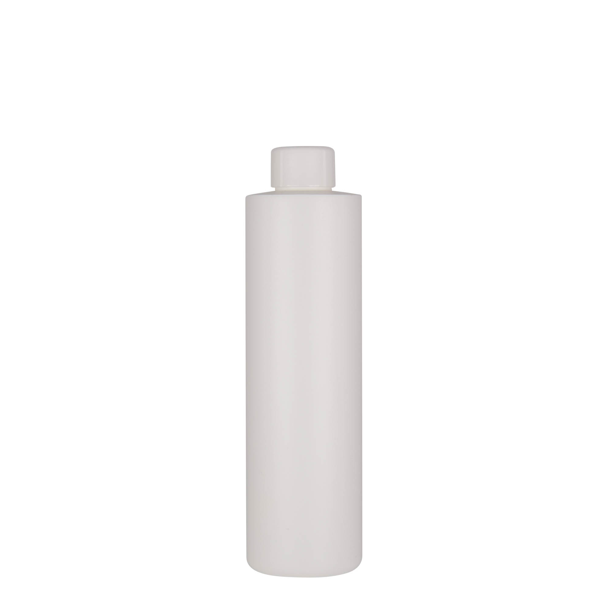 250 мл пластмасова бутилка 'Pipe', HDPE, бяла, гърло: 24/410