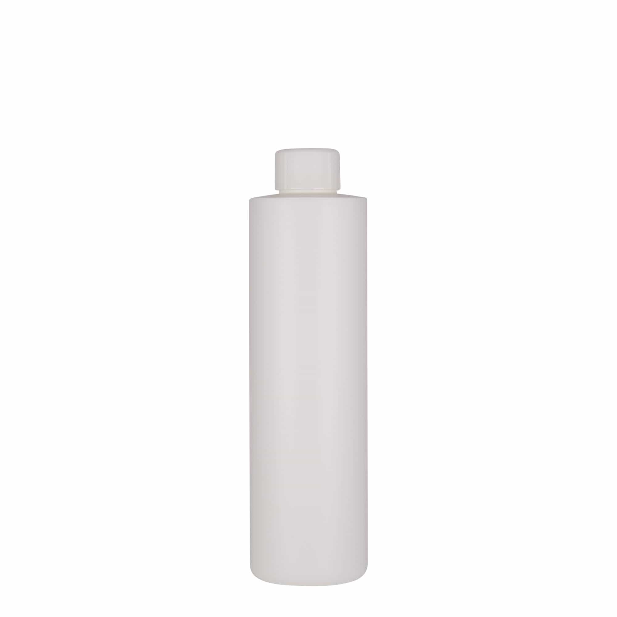 250 мл пластмасова бутилка 'Pipe', HDPE, бяла, гърло: 24/410
