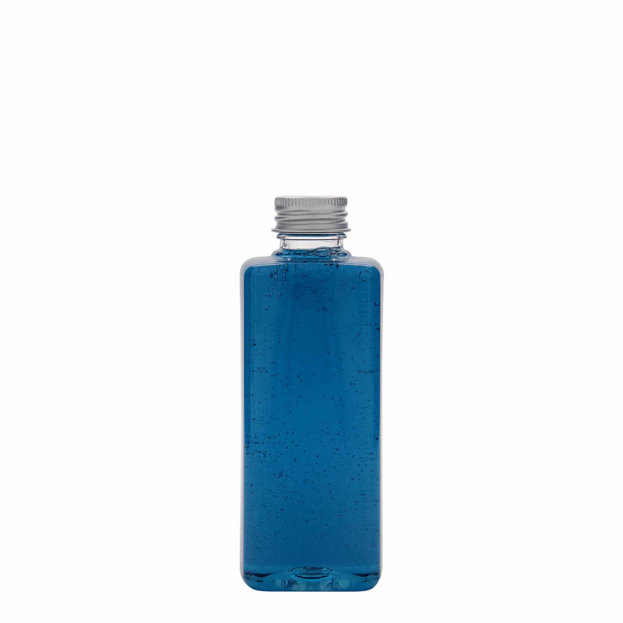 200 ml PET бутилка „Karl“, квадратна, пластмасова, затваряне: винтова капачка 24/410