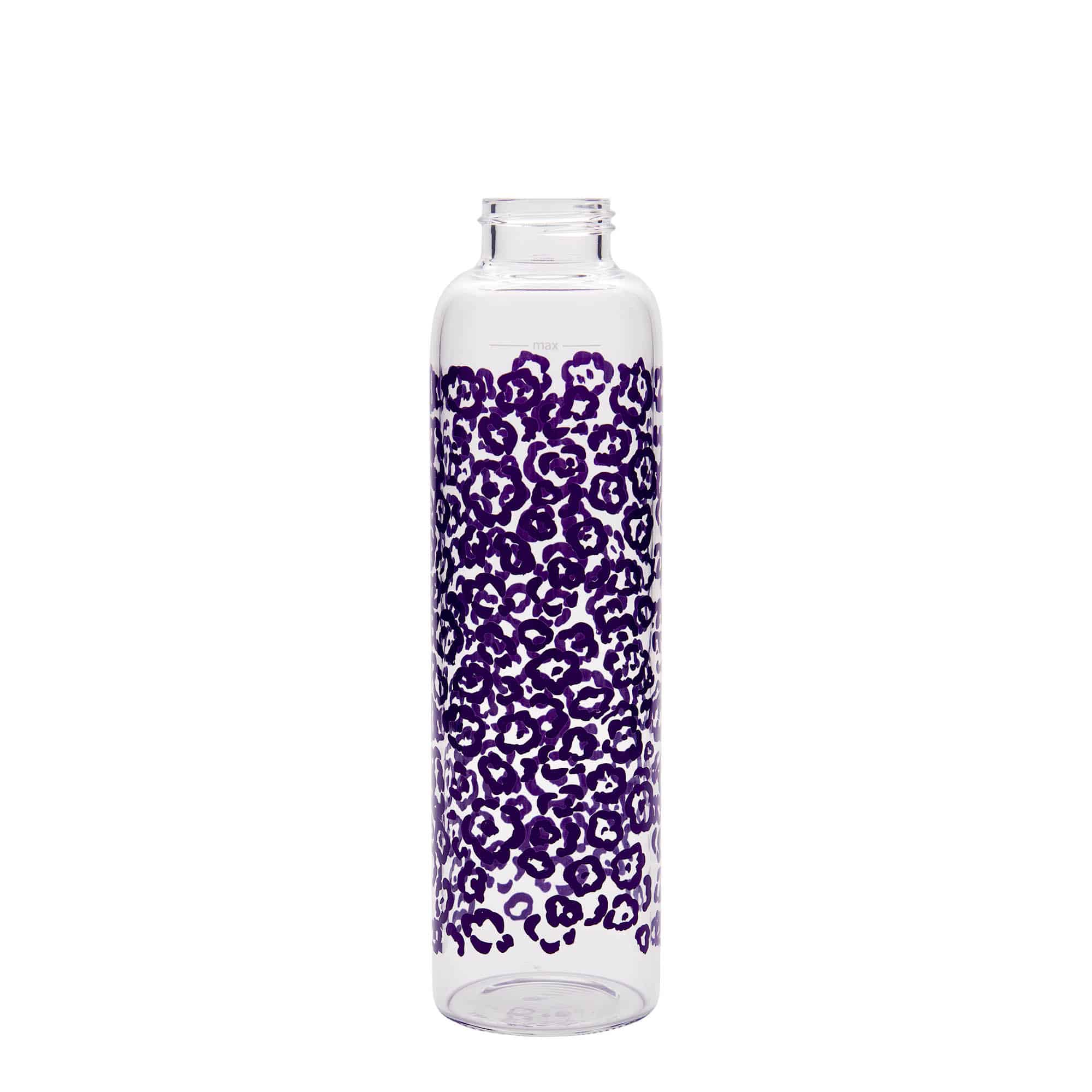 500 ml бутилка за пиене „Персей - Лилави цветя“, отвор: винтова капачка