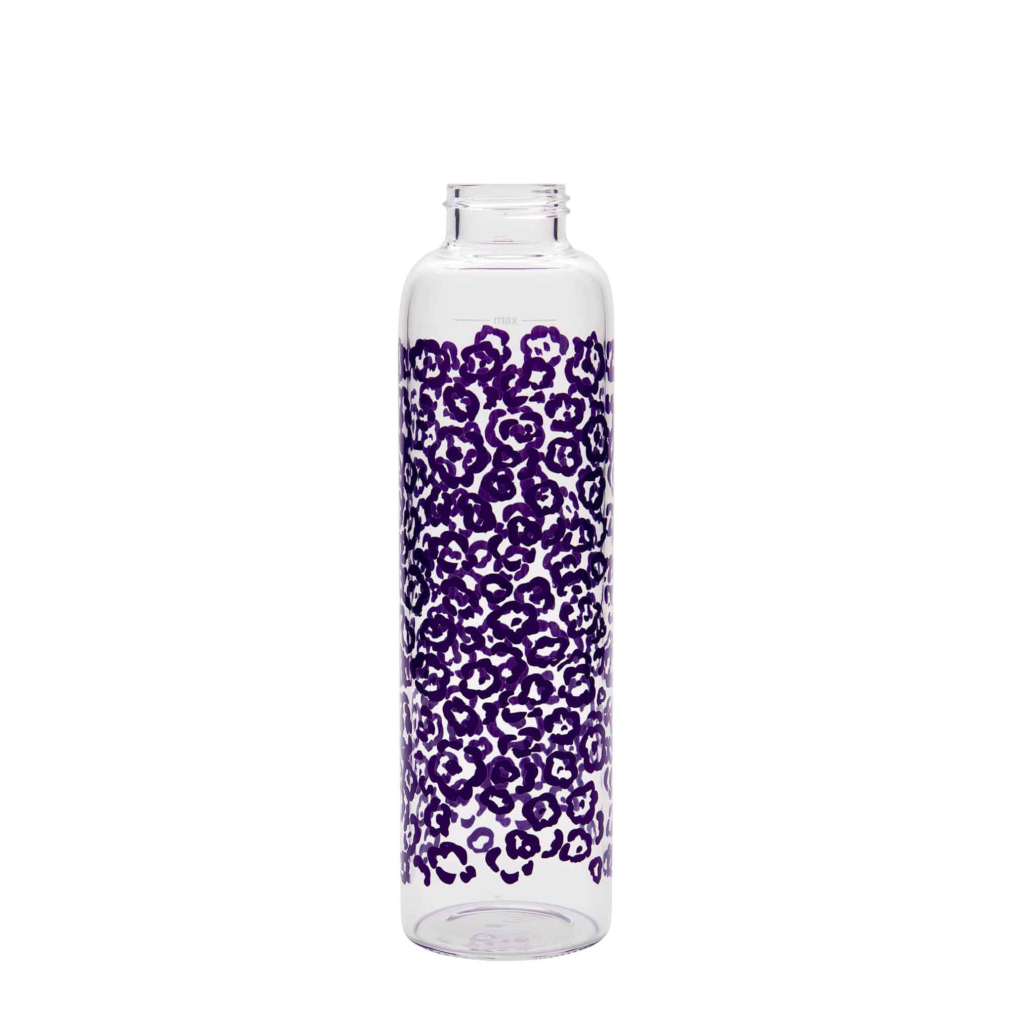 500 ml бутилка за пиене „Персей - Лилави цветя“, отвор: винтова капачка