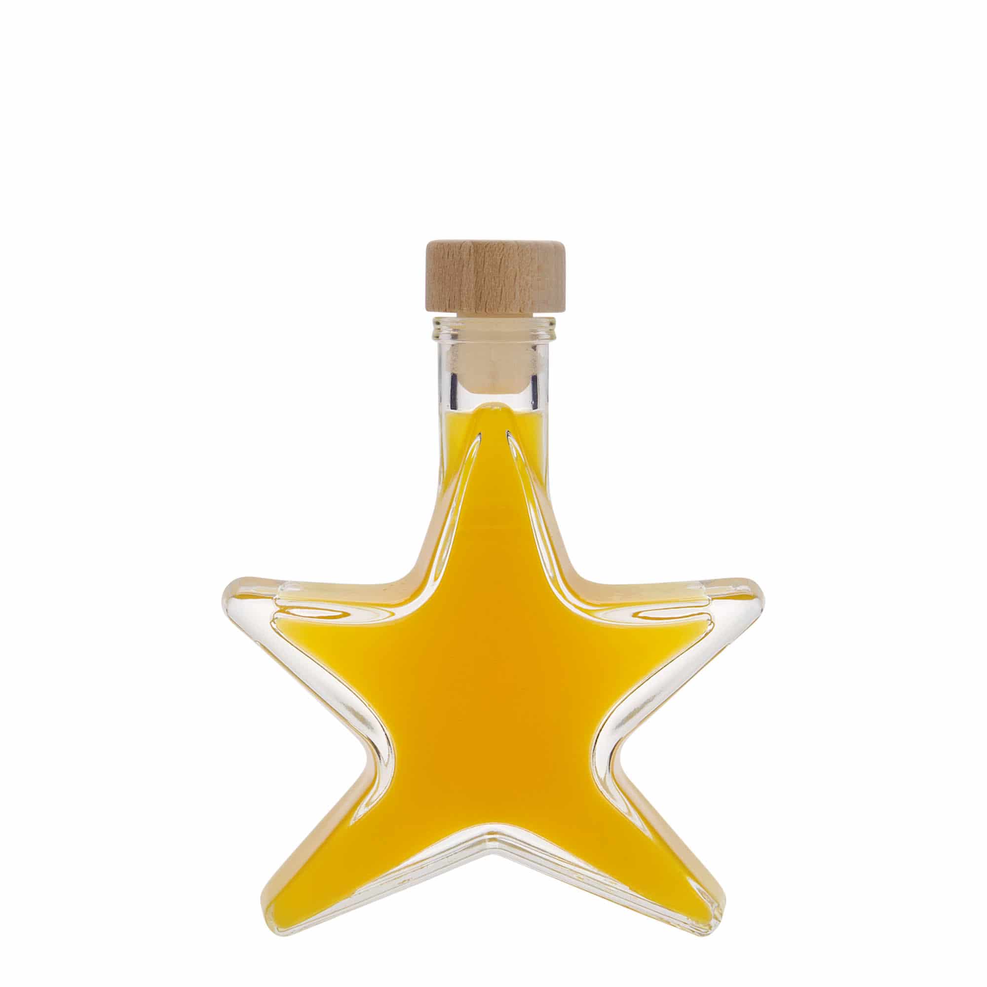 100 ml стъклена бутилка „Звезда“, затваряне: коркова тапа