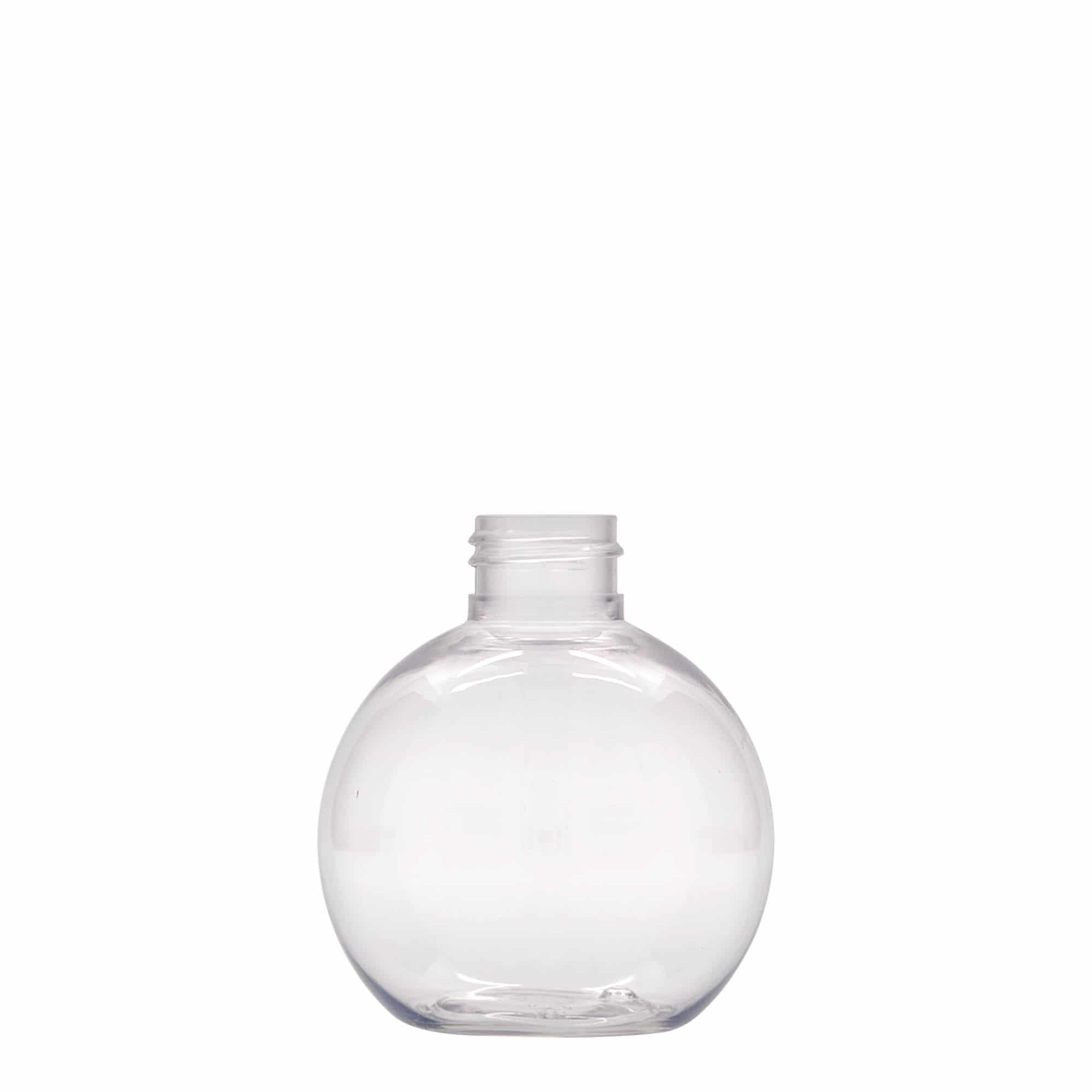 150 ml PET бутилка „Perry“, сферична, пластмасова, затваряне: винтова капачка GPI 24/410