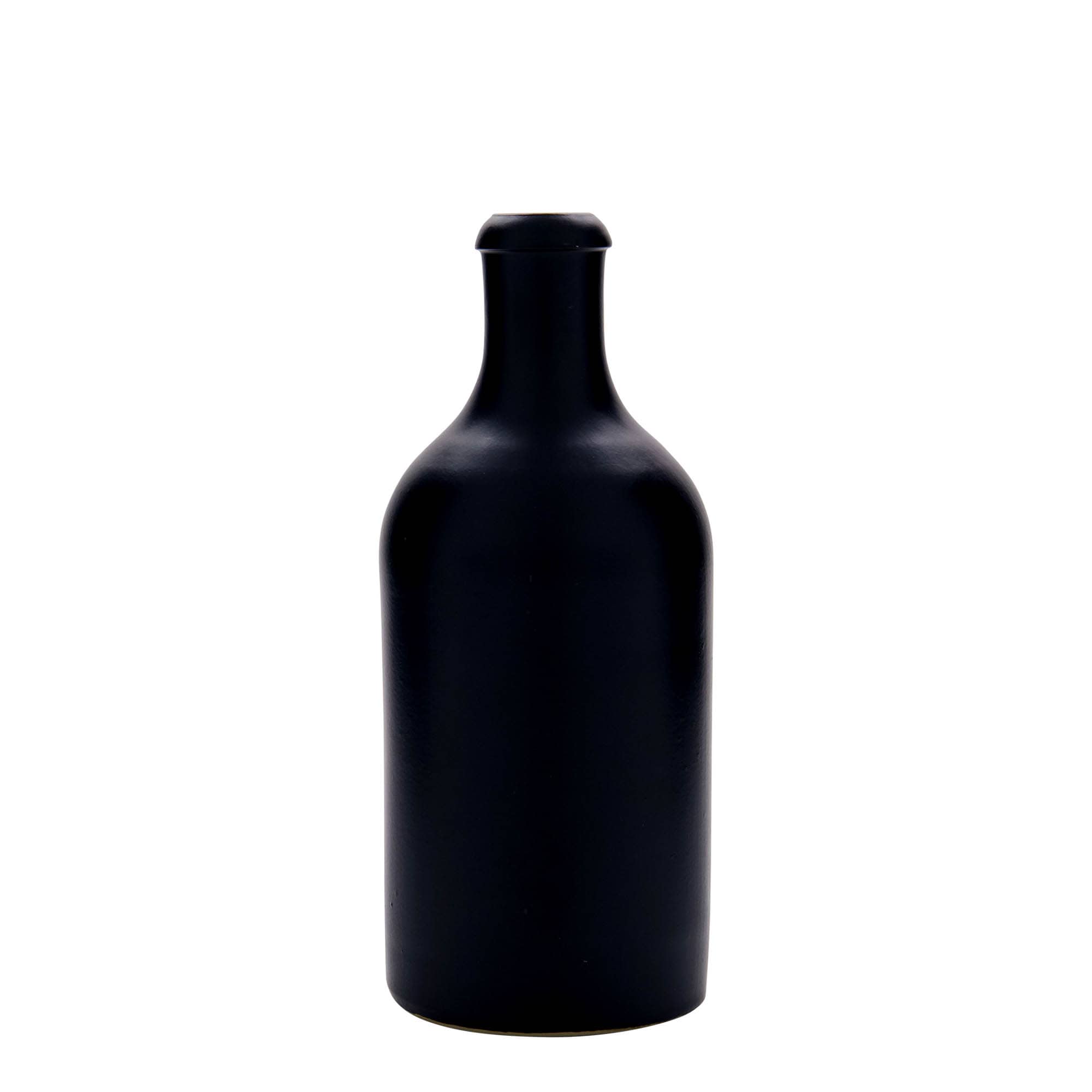 500 ml бутилка, каменна керамика, черна, затваряне: коркова тапа 500 ml бутилка, каменна керамика, черна, затваряне: коркова тапа