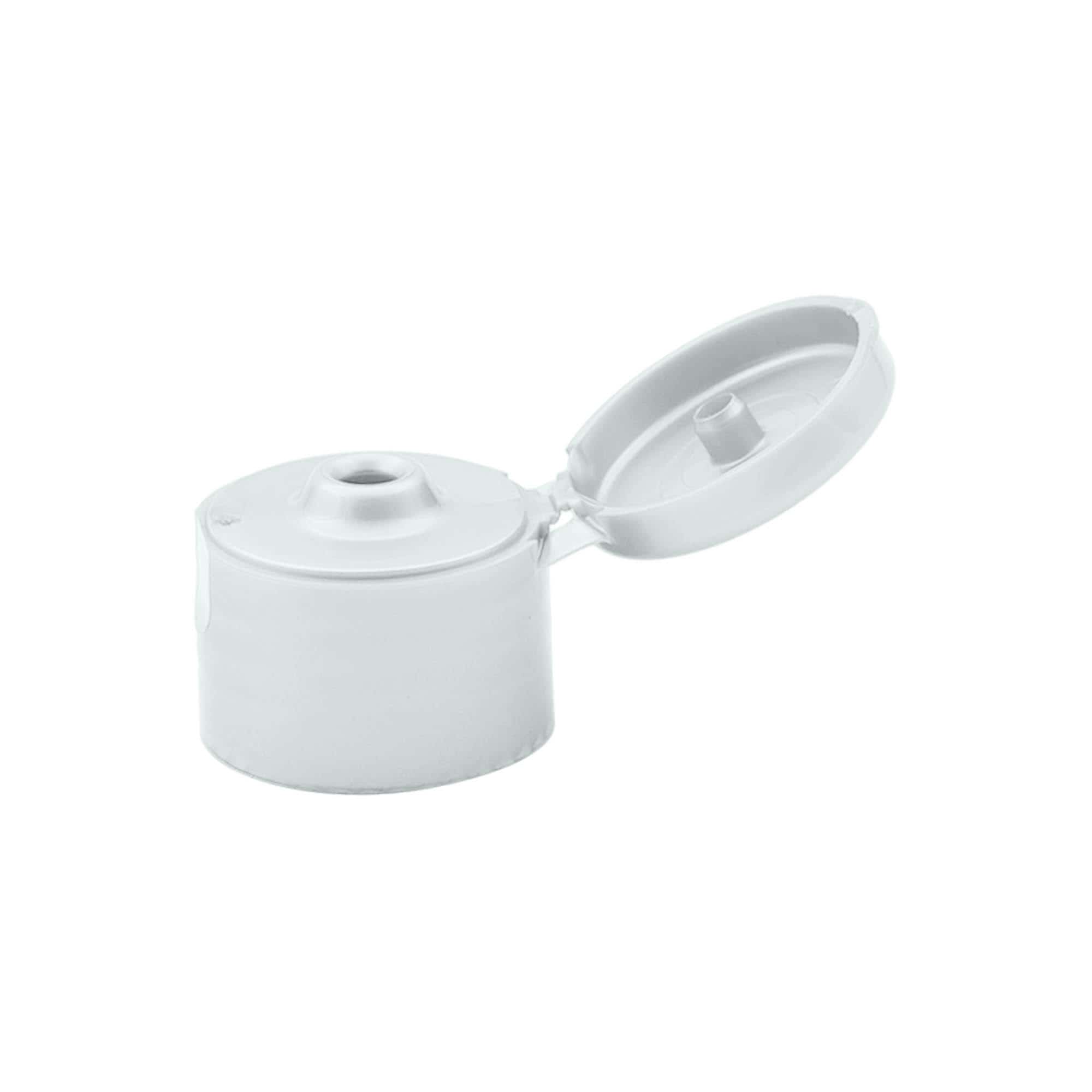 Винтова капачка с панта, PP-пластмаса, сребрист, за отвор: 24/410